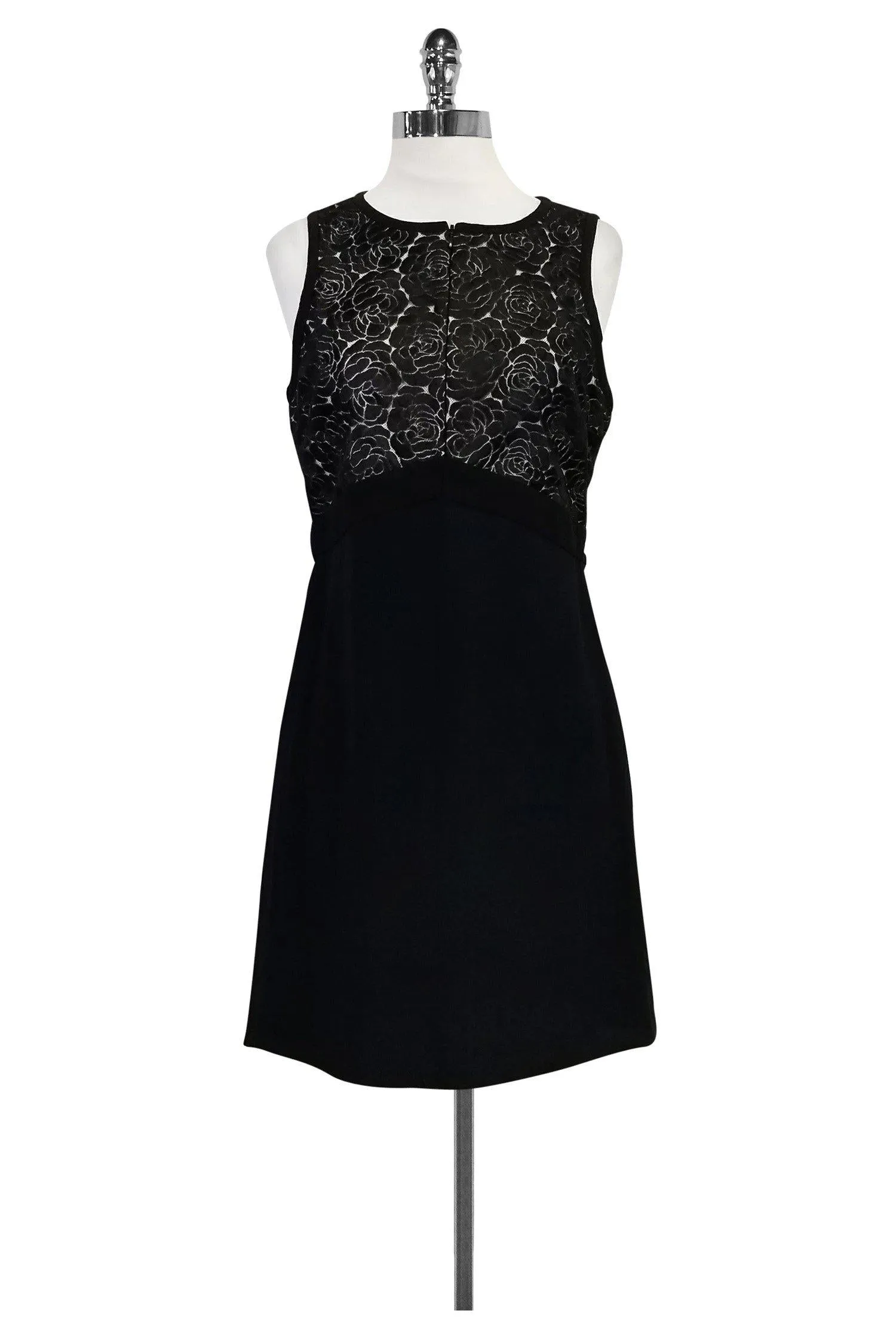 A.L.C. - Black & Navy Rose Lace Dress Sz 10