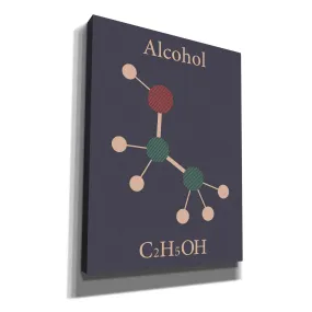 'Alcohol Molecule' Canvas Wall Art