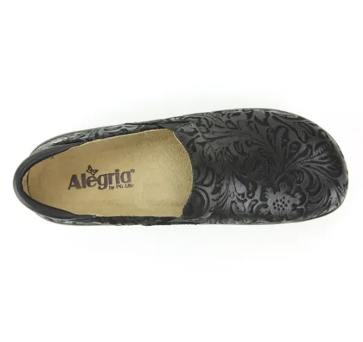 Alegria Keli Black Embossed Paisley