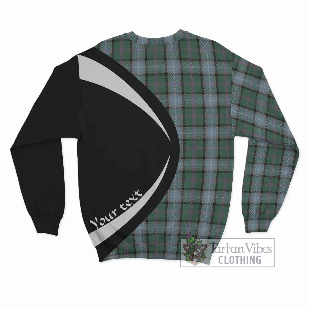 Alexander of Menstry Hunting Tartan Sweatshirt with Family Crest Circle Style