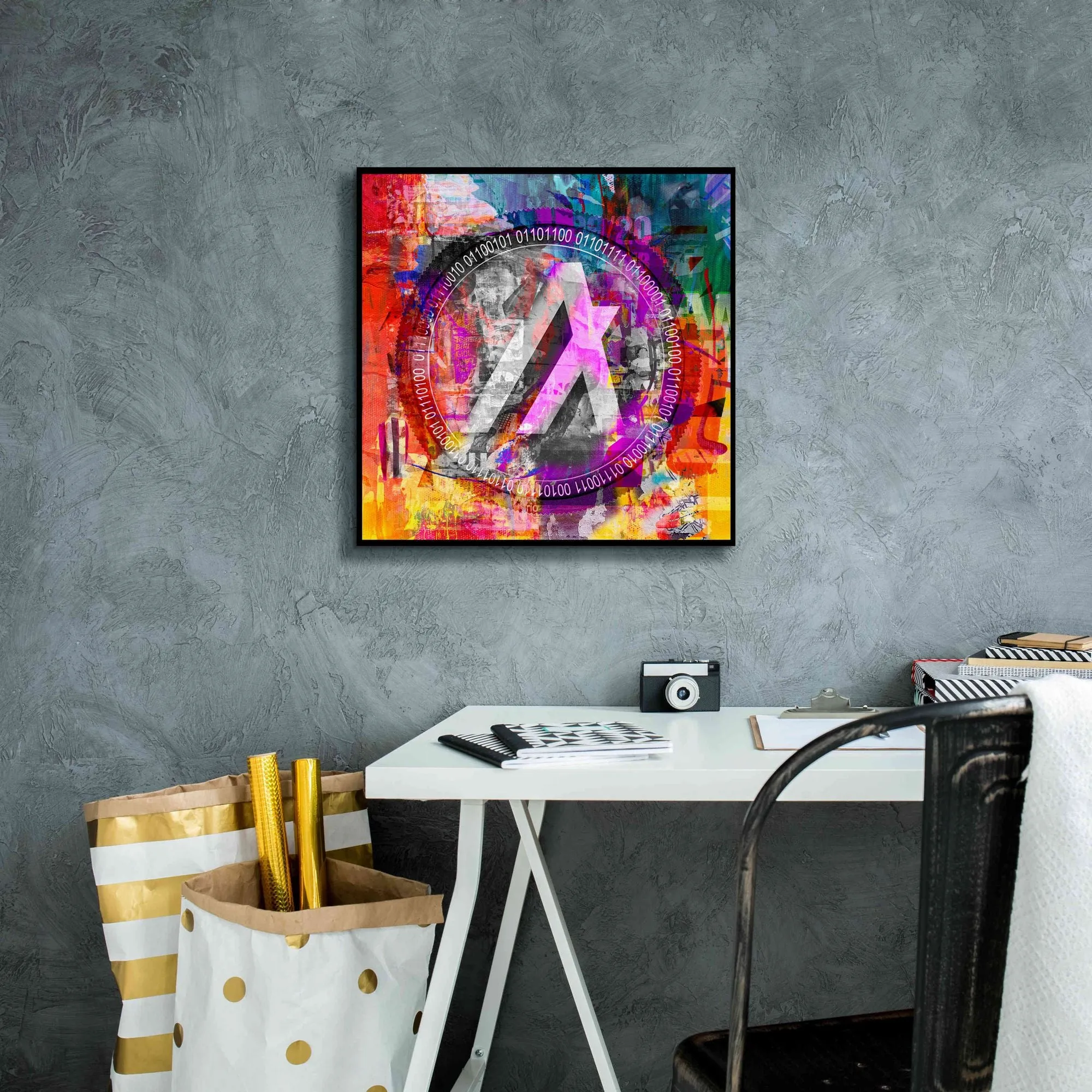 'Algo Algorand Crypto In Color' by Portfolio Giclee Canvas Wall Art