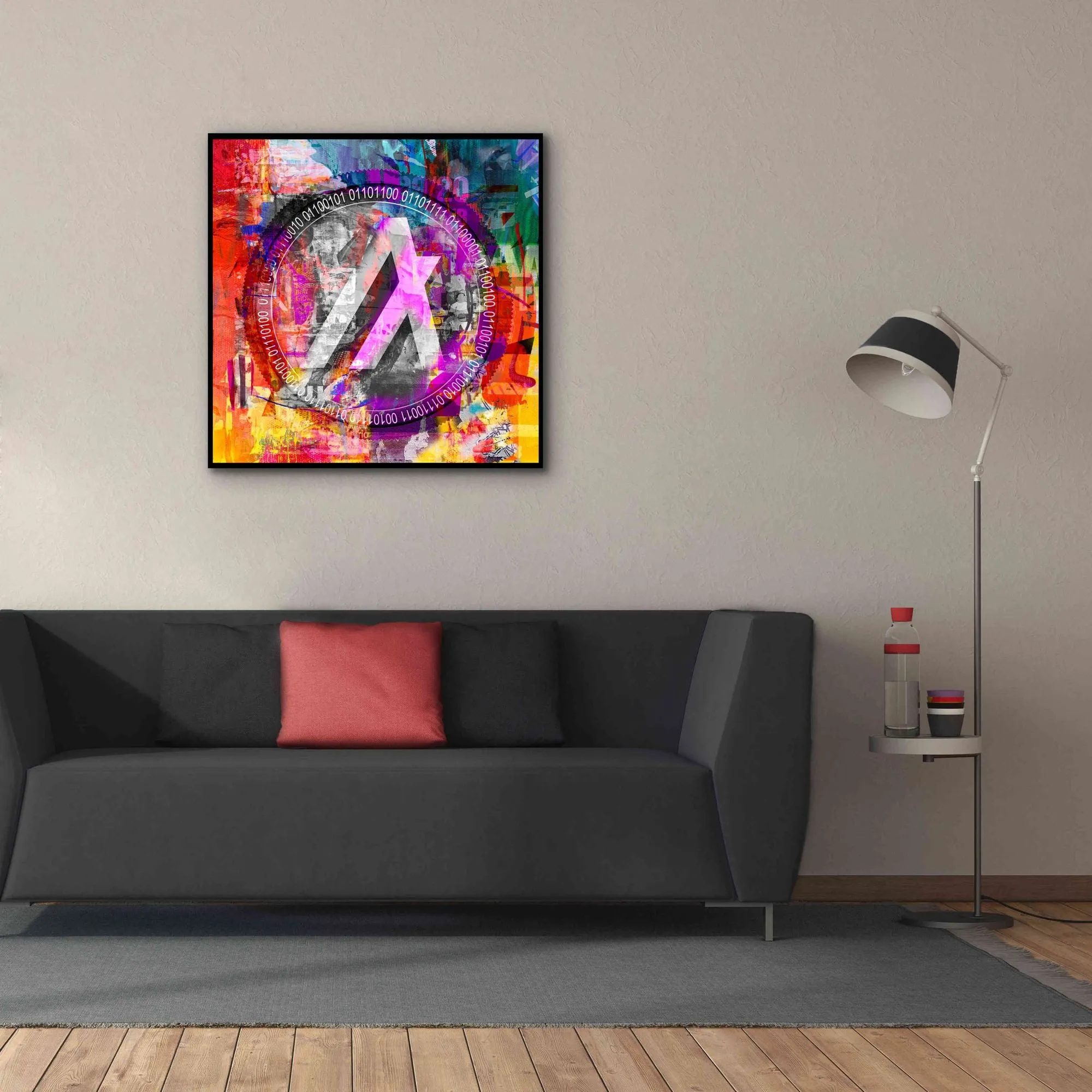 'Algo Algorand Crypto In Color' by Portfolio Giclee Canvas Wall Art