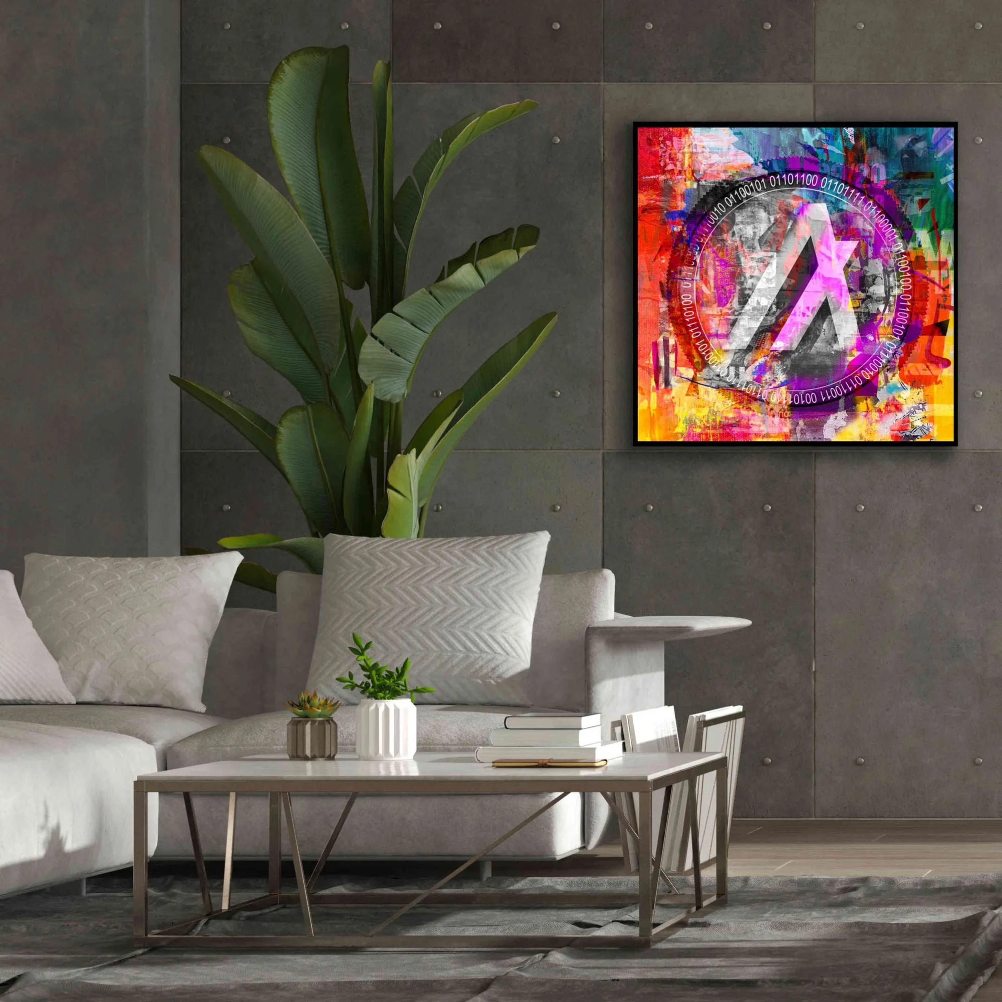 'Algo Algorand Crypto In Color' by Portfolio Giclee Canvas Wall Art