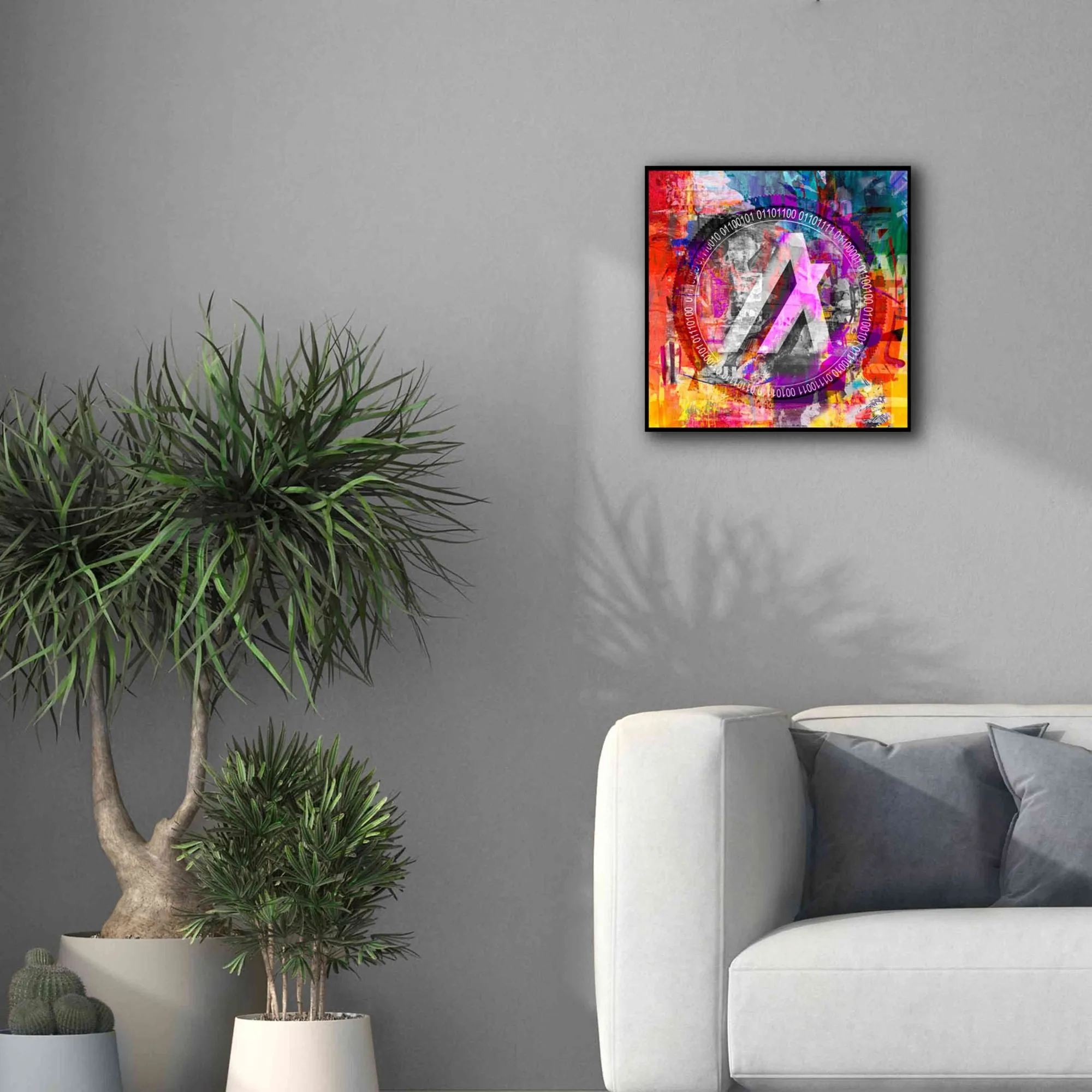 'Algo Algorand Crypto In Color' by Portfolio Giclee Canvas Wall Art