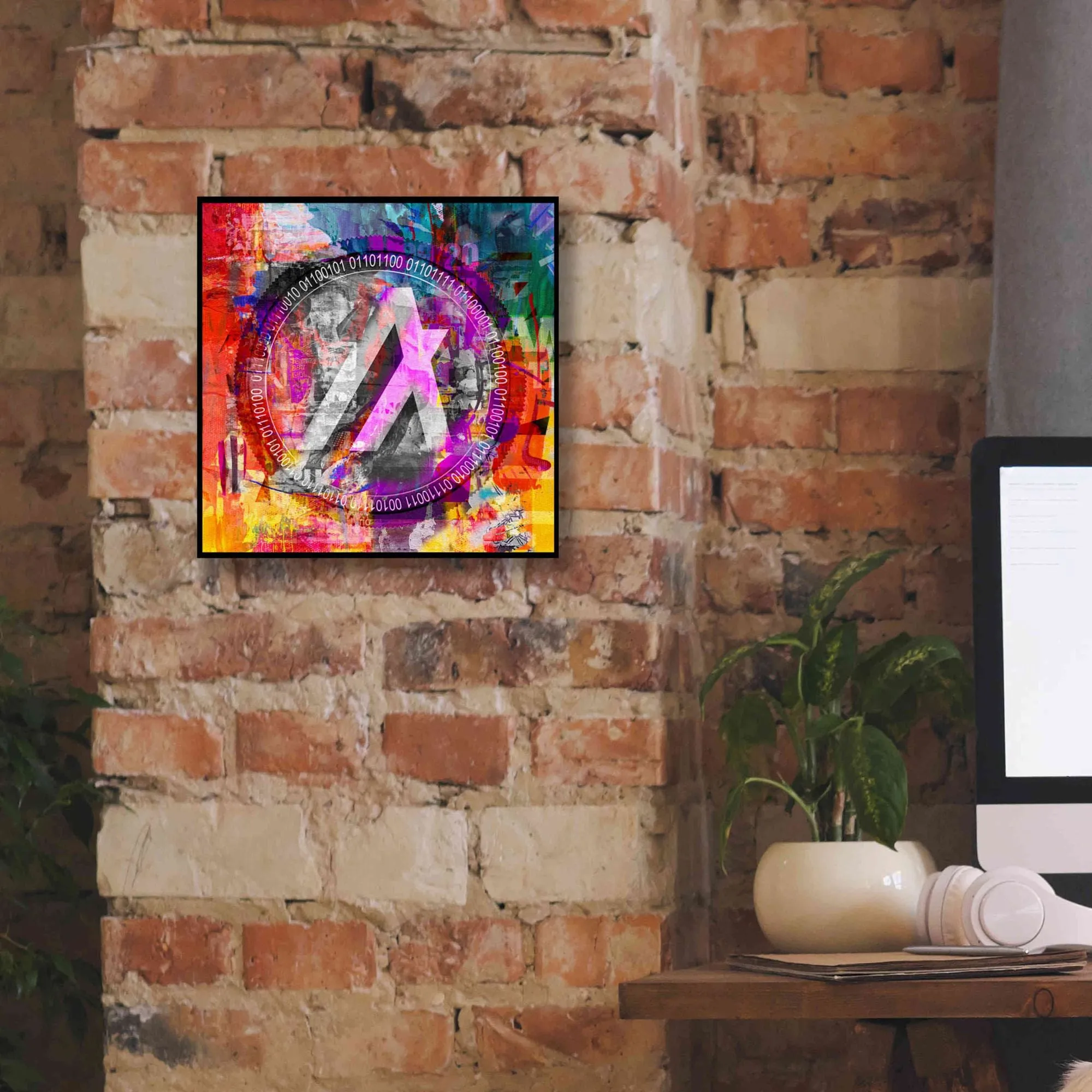 'Algo Algorand Crypto In Color' by Portfolio Giclee Canvas Wall Art