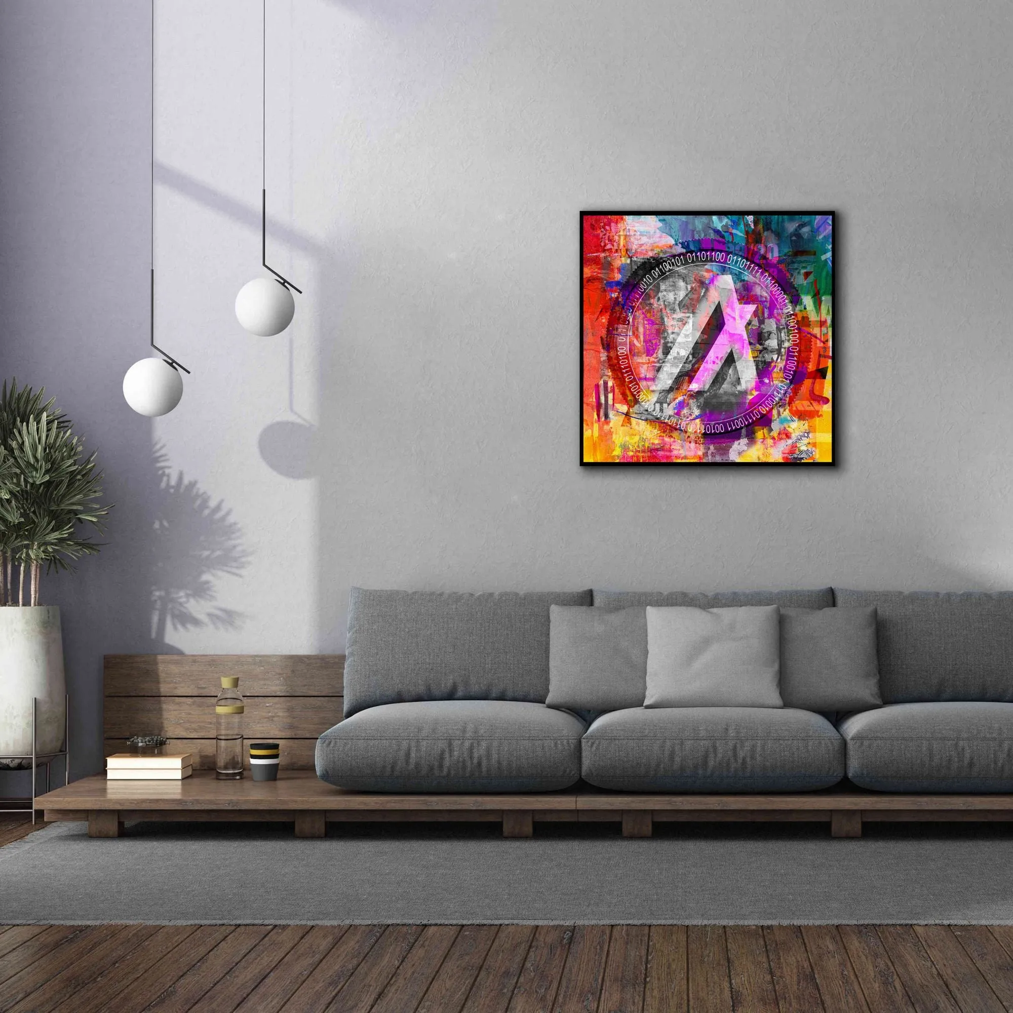 'Algo Algorand Crypto In Color' by Portfolio Giclee Canvas Wall Art