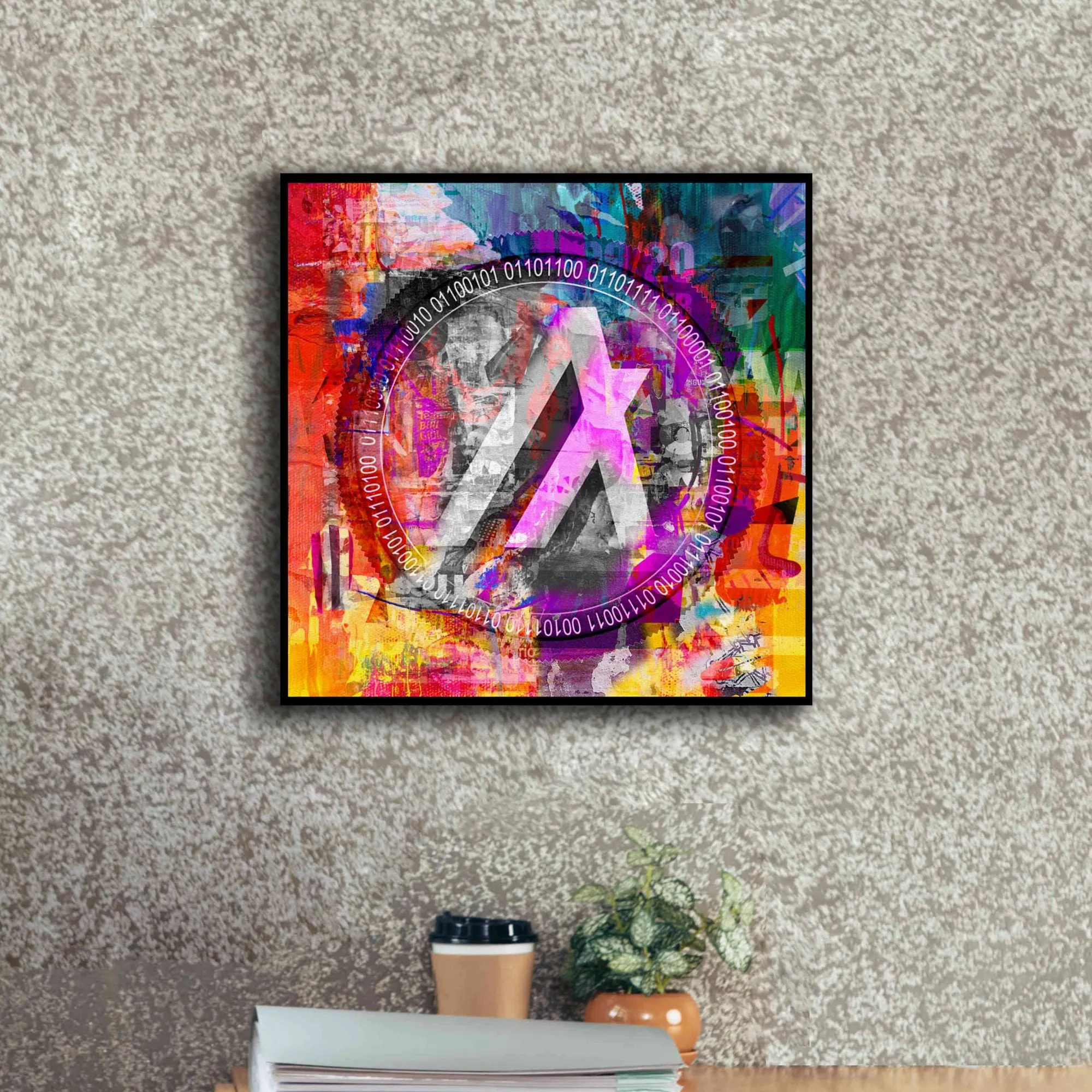 'Algo Algorand Crypto In Color' by Portfolio Giclee Canvas Wall Art