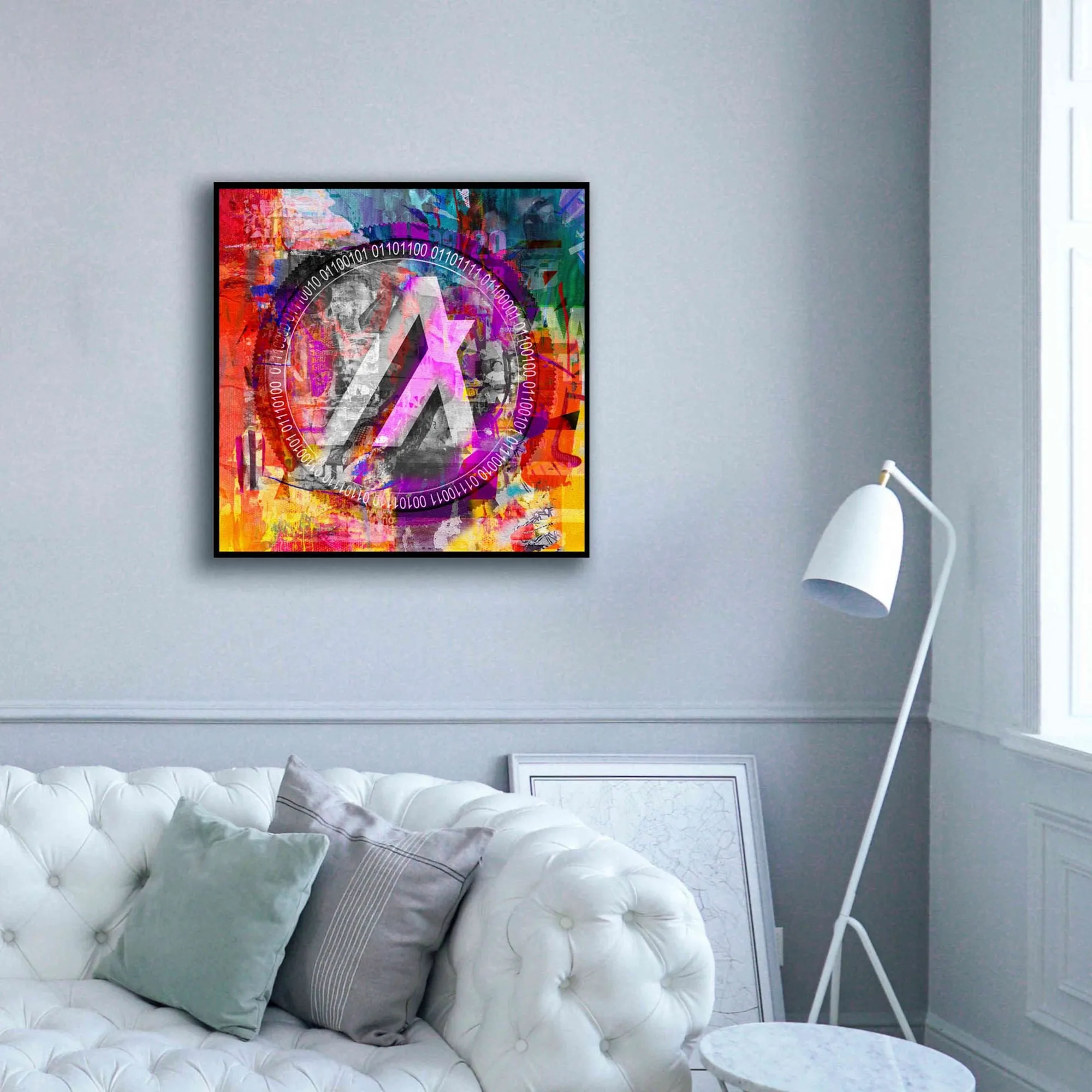 'Algo Algorand Crypto In Color' by Portfolio Giclee Canvas Wall Art