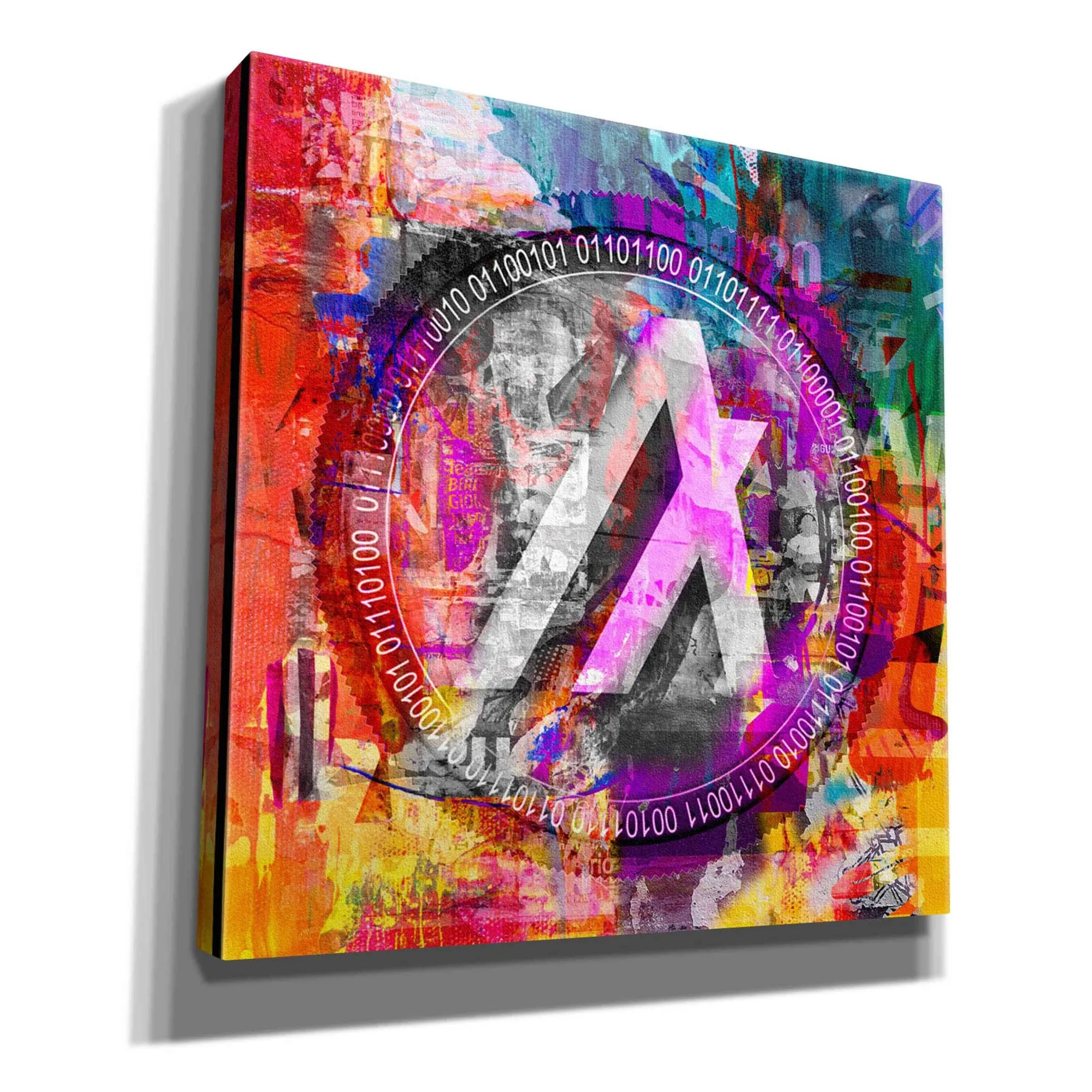 'Algo Algorand Crypto In Color' by Portfolio Giclee Canvas Wall Art