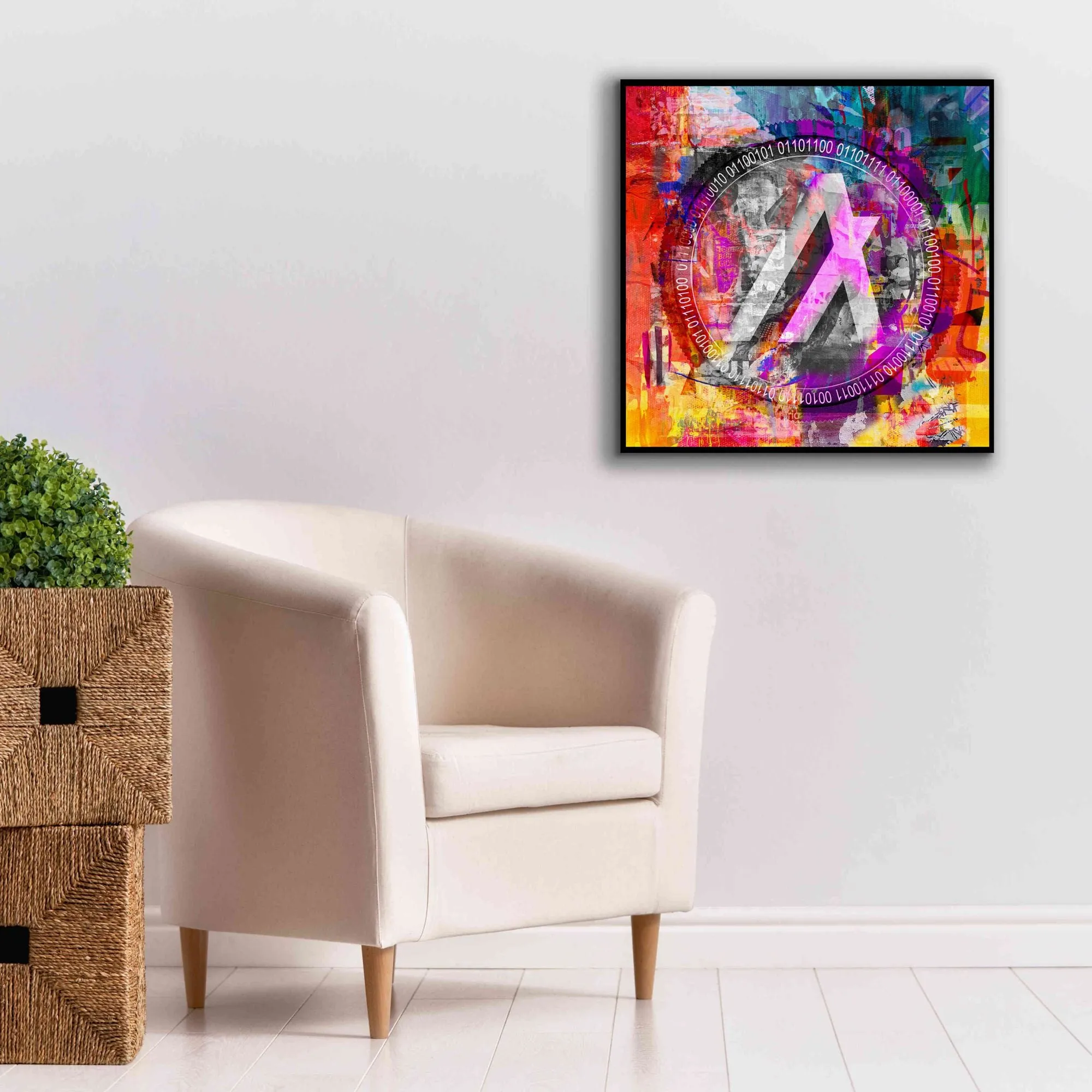 'Algo Algorand Crypto In Color' by Portfolio Giclee Canvas Wall Art