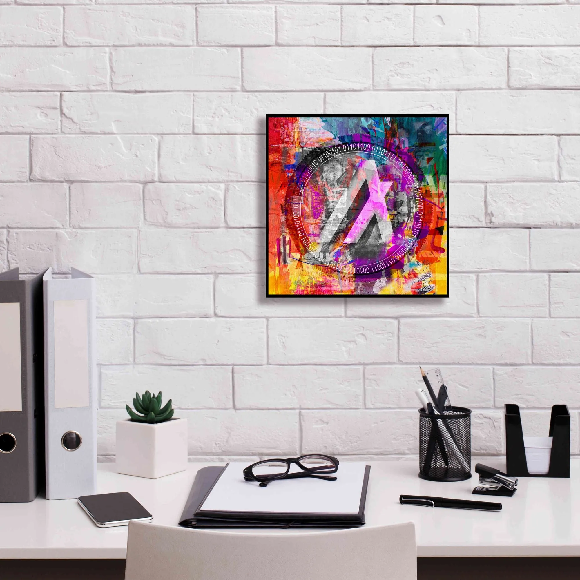 'Algo Algorand Crypto In Color' by Portfolio Giclee Canvas Wall Art