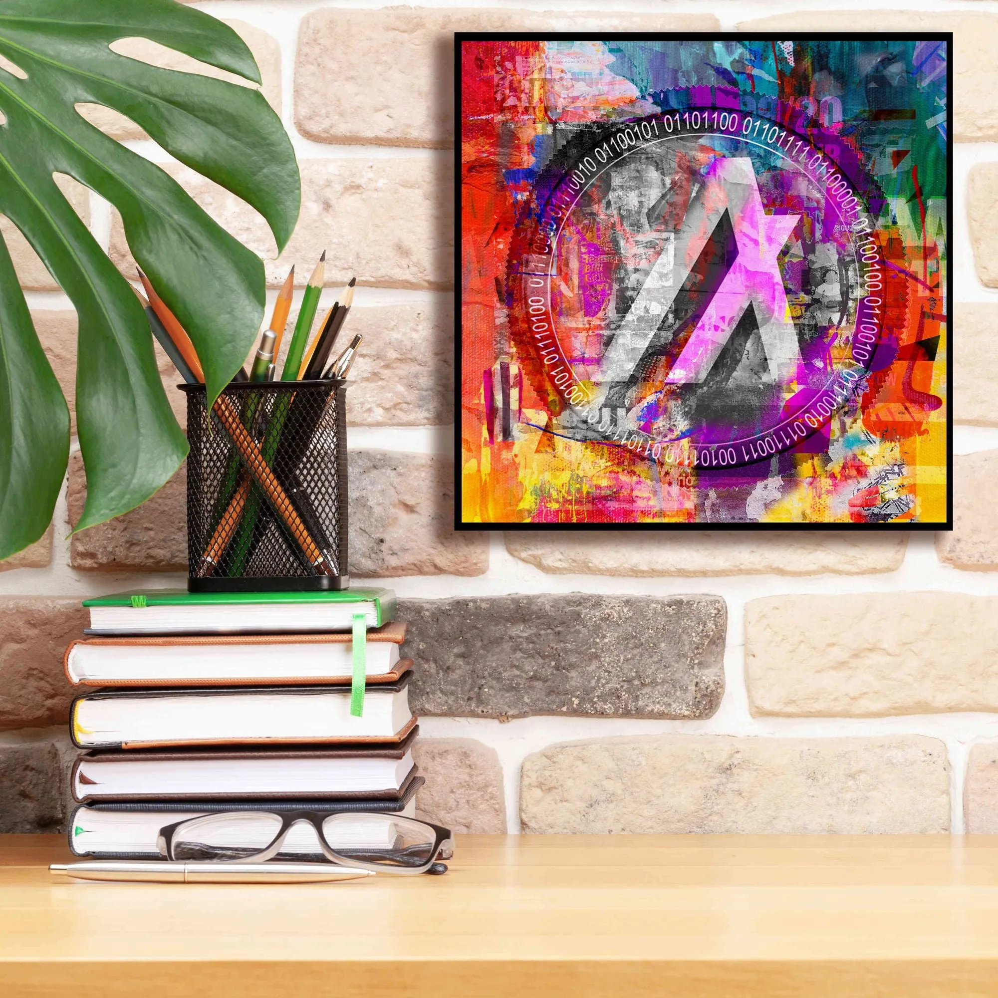 'Algo Algorand Crypto In Color' by Portfolio Giclee Canvas Wall Art