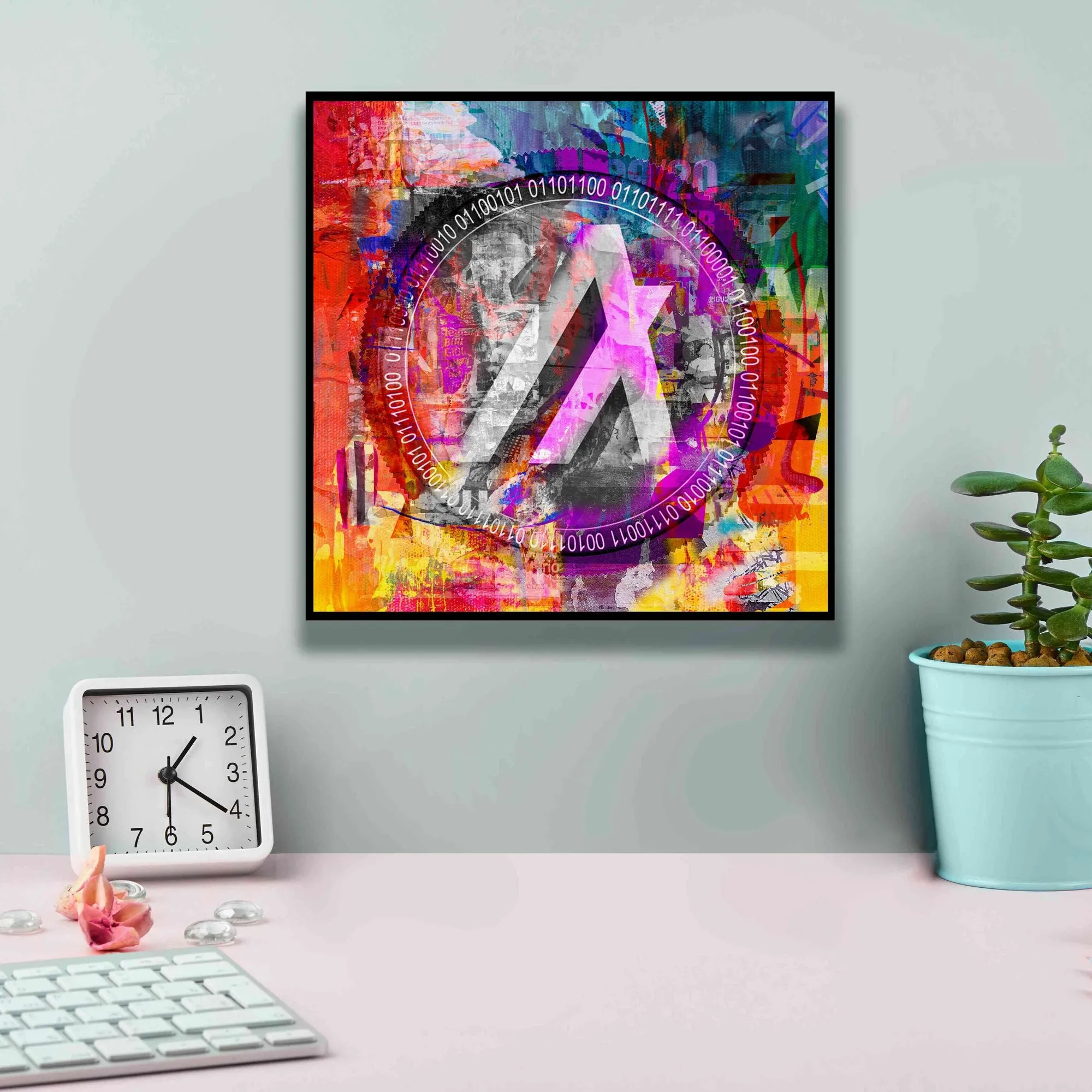 'Algo Algorand Crypto In Color' by Portfolio Giclee Canvas Wall Art