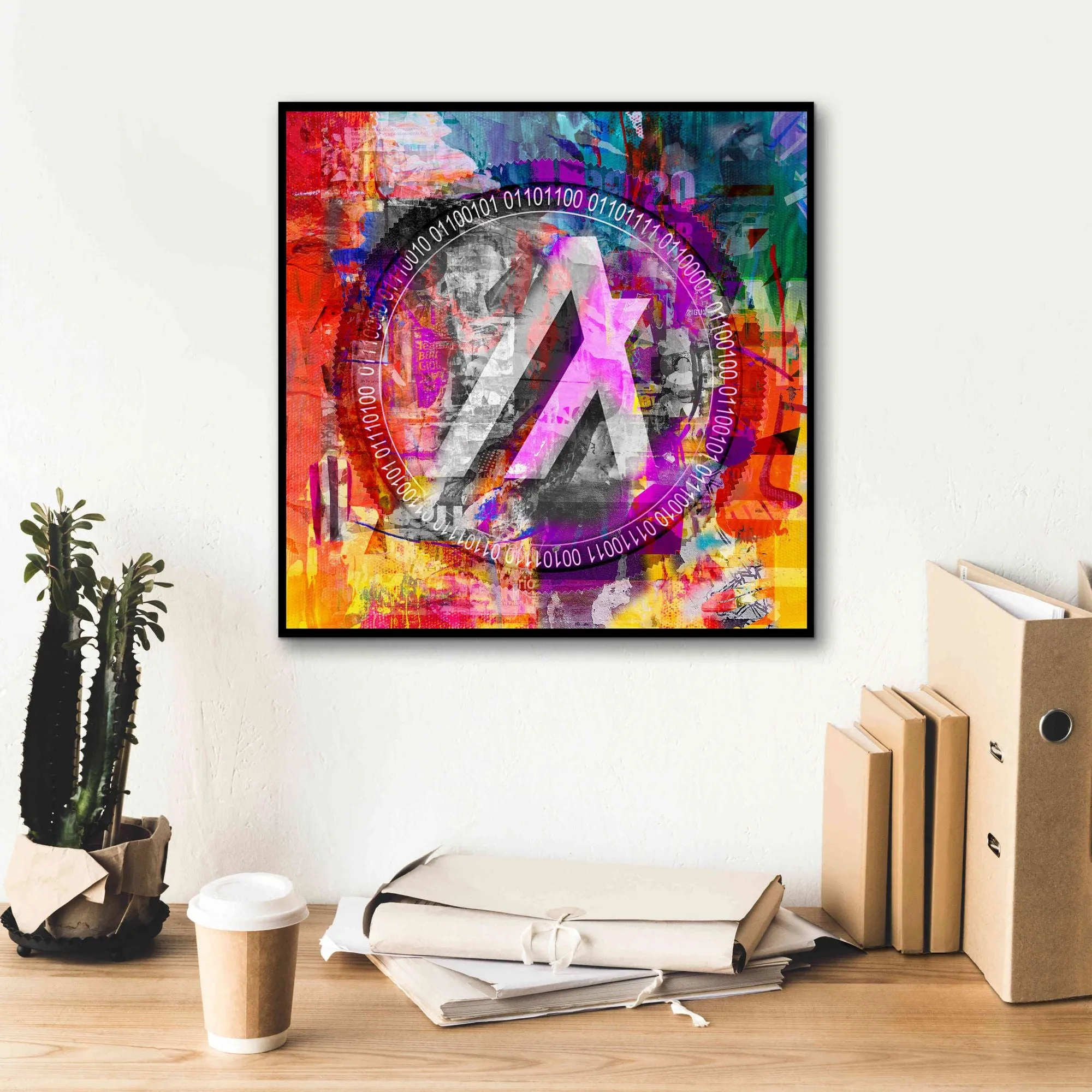 'Algo Algorand Crypto In Color' by Portfolio Giclee Canvas Wall Art