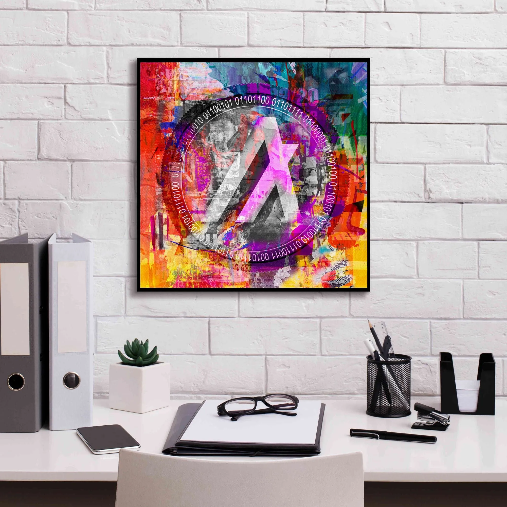 'Algo Algorand Crypto In Color' by Portfolio Giclee Canvas Wall Art