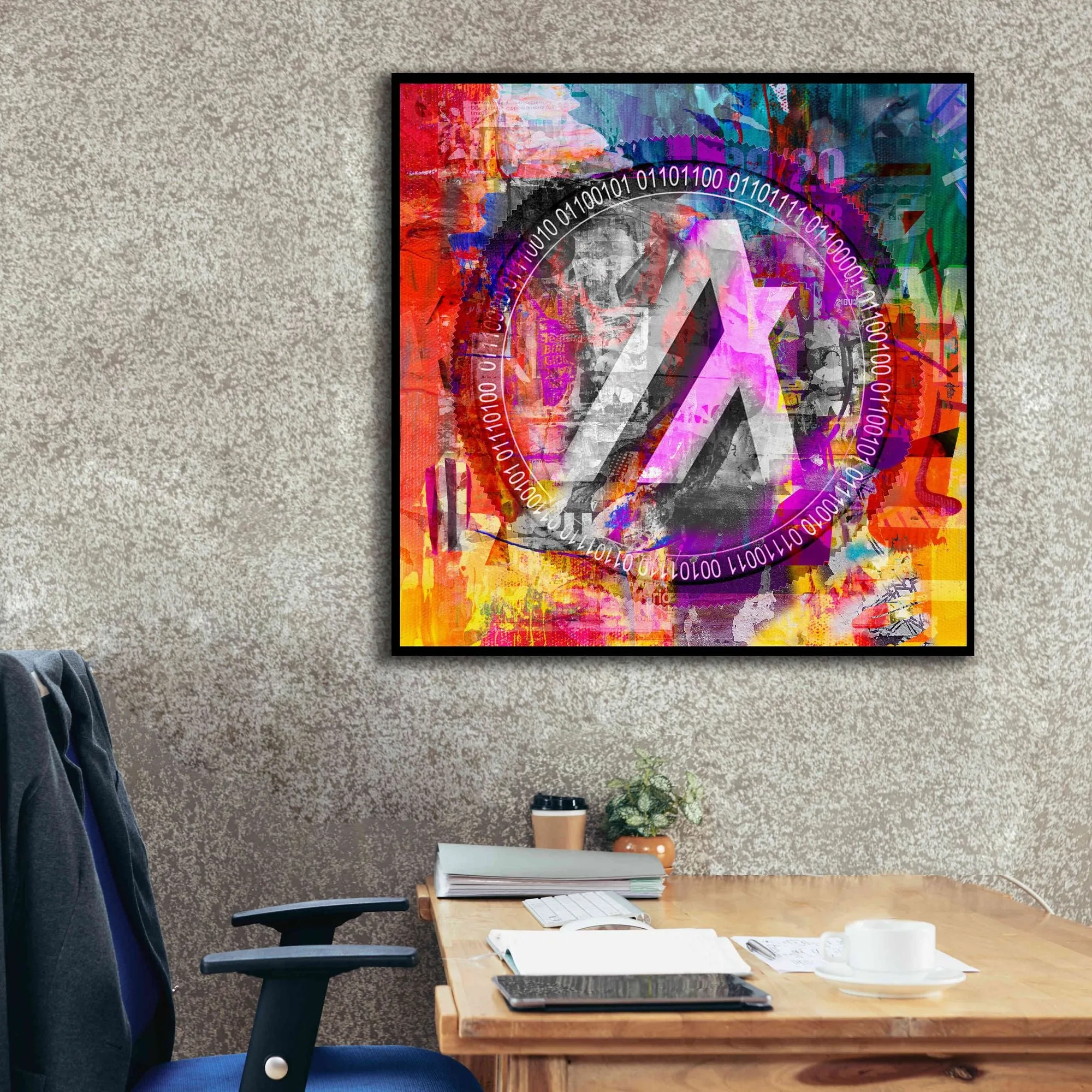 'Algo Algorand Crypto In Color' by Portfolio Giclee Canvas Wall Art