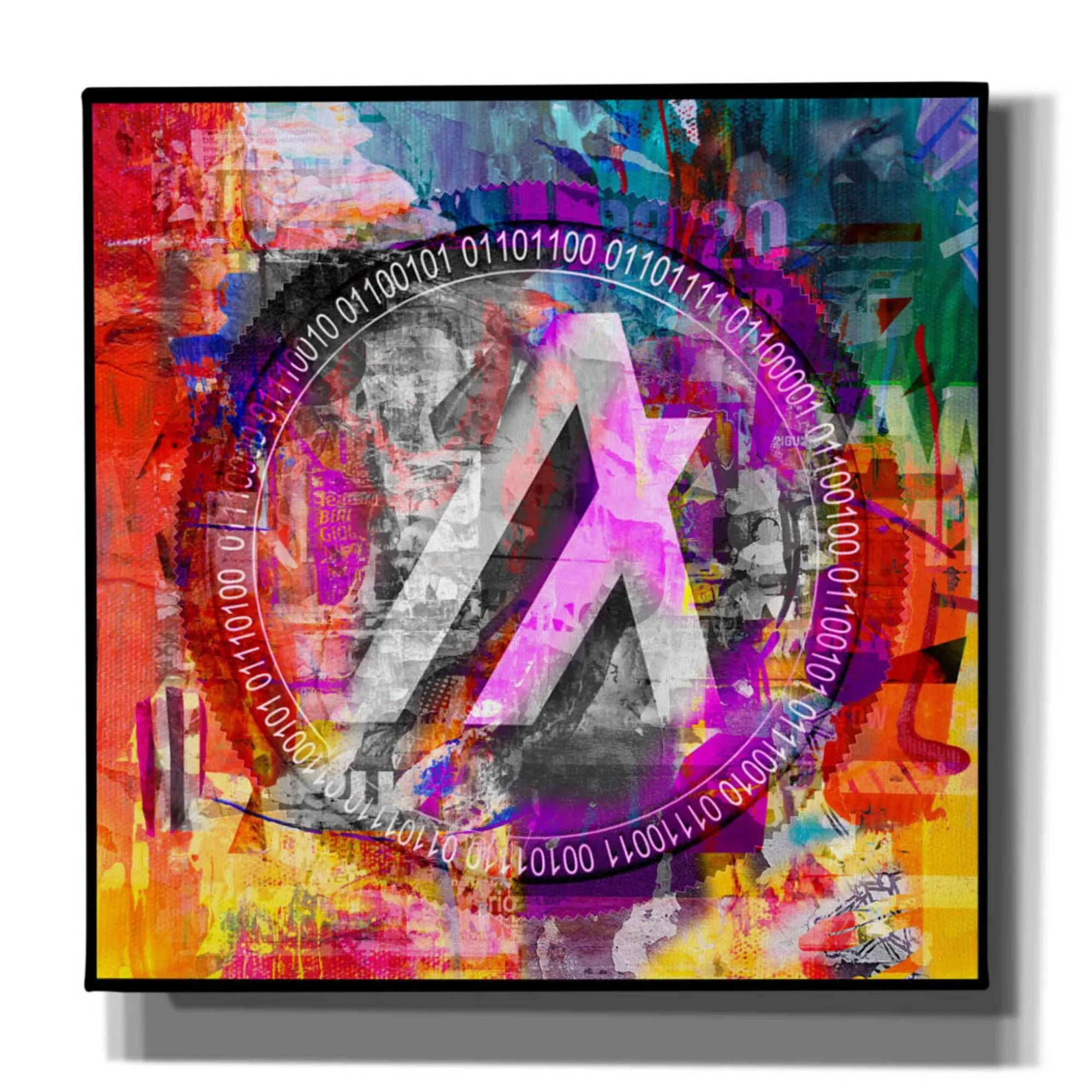 'Algo Algorand Crypto In Color' by Portfolio Giclee Canvas Wall Art