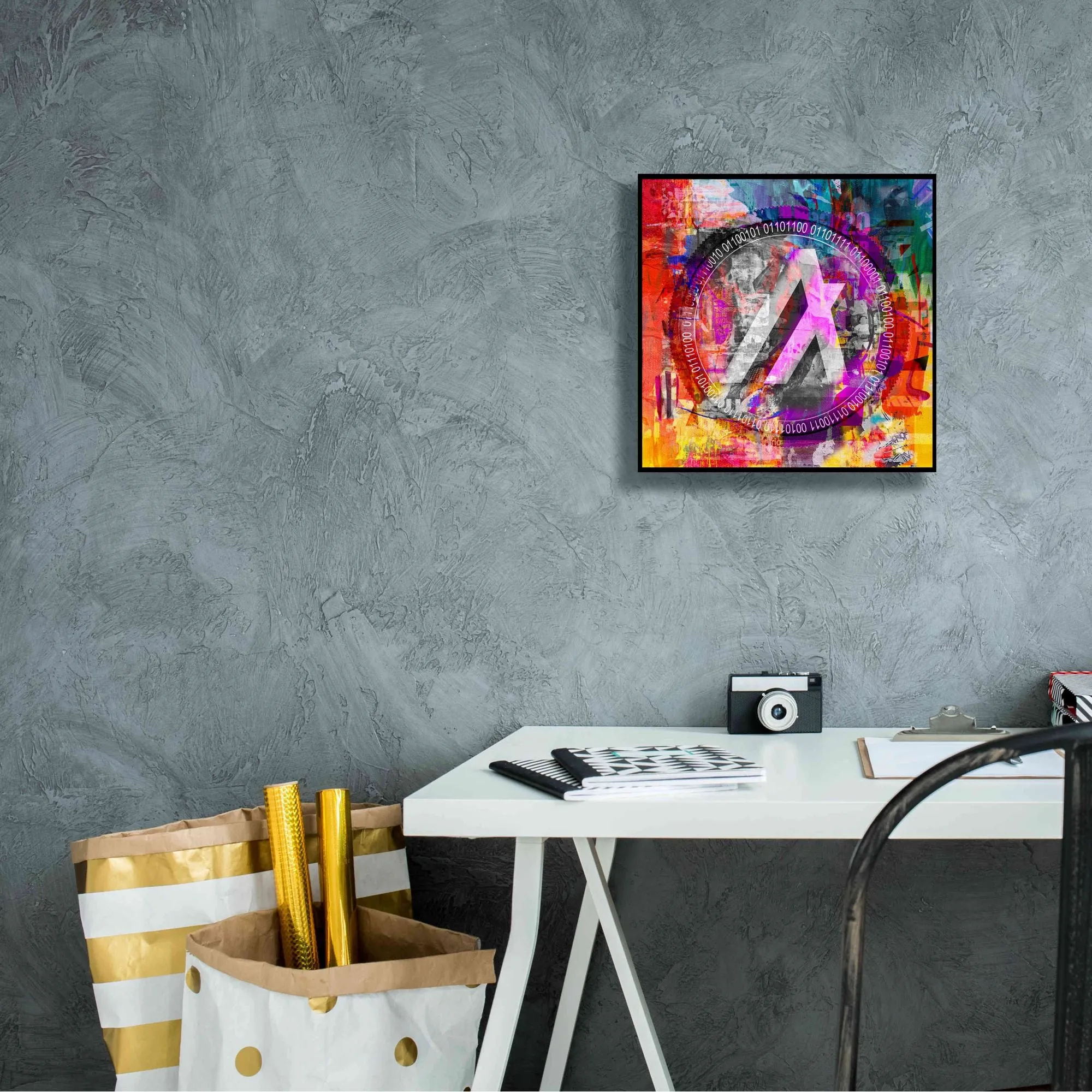 'Algo Algorand Crypto In Color' by Portfolio Giclee Canvas Wall Art