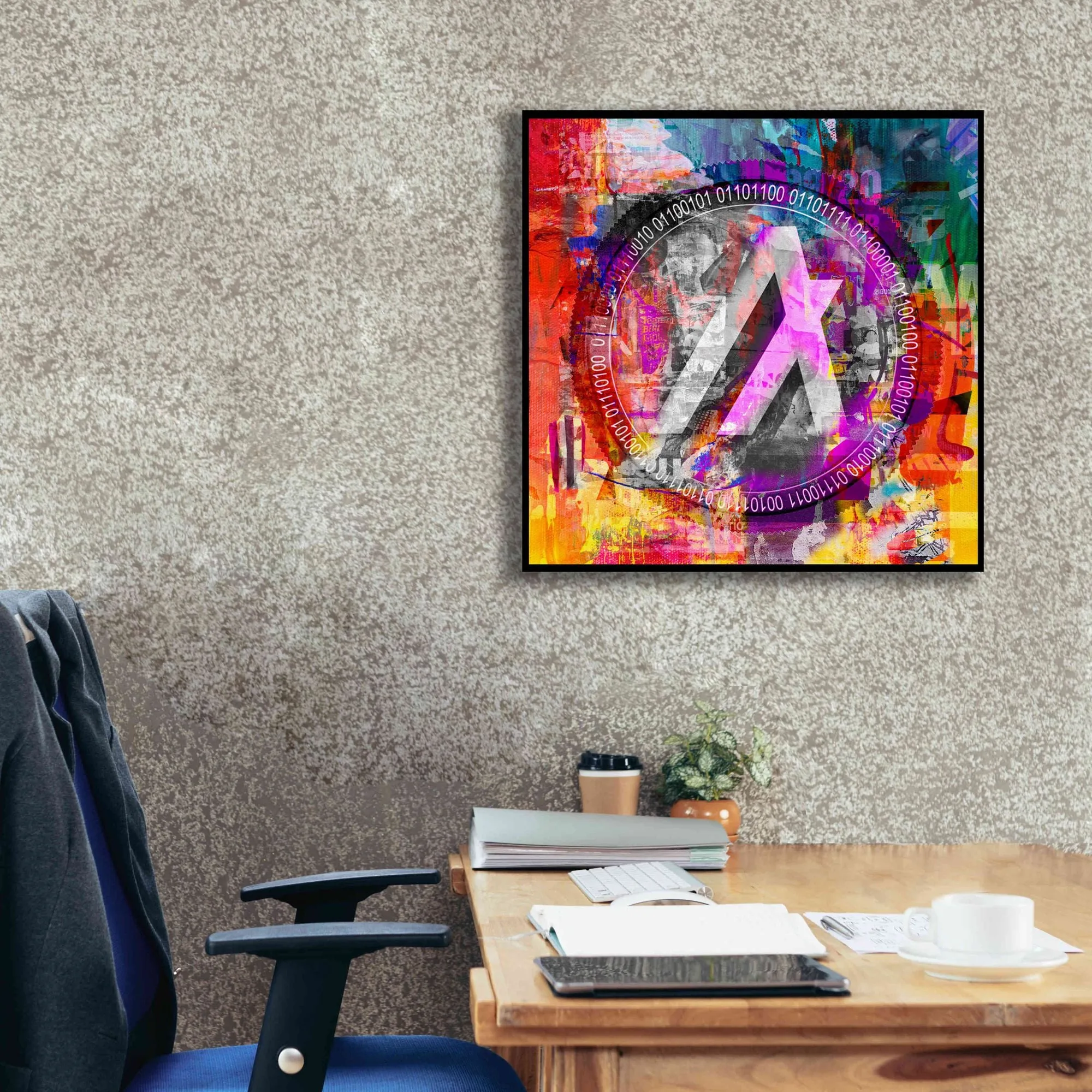 'Algo Algorand Crypto In Color' by Portfolio Giclee Canvas Wall Art