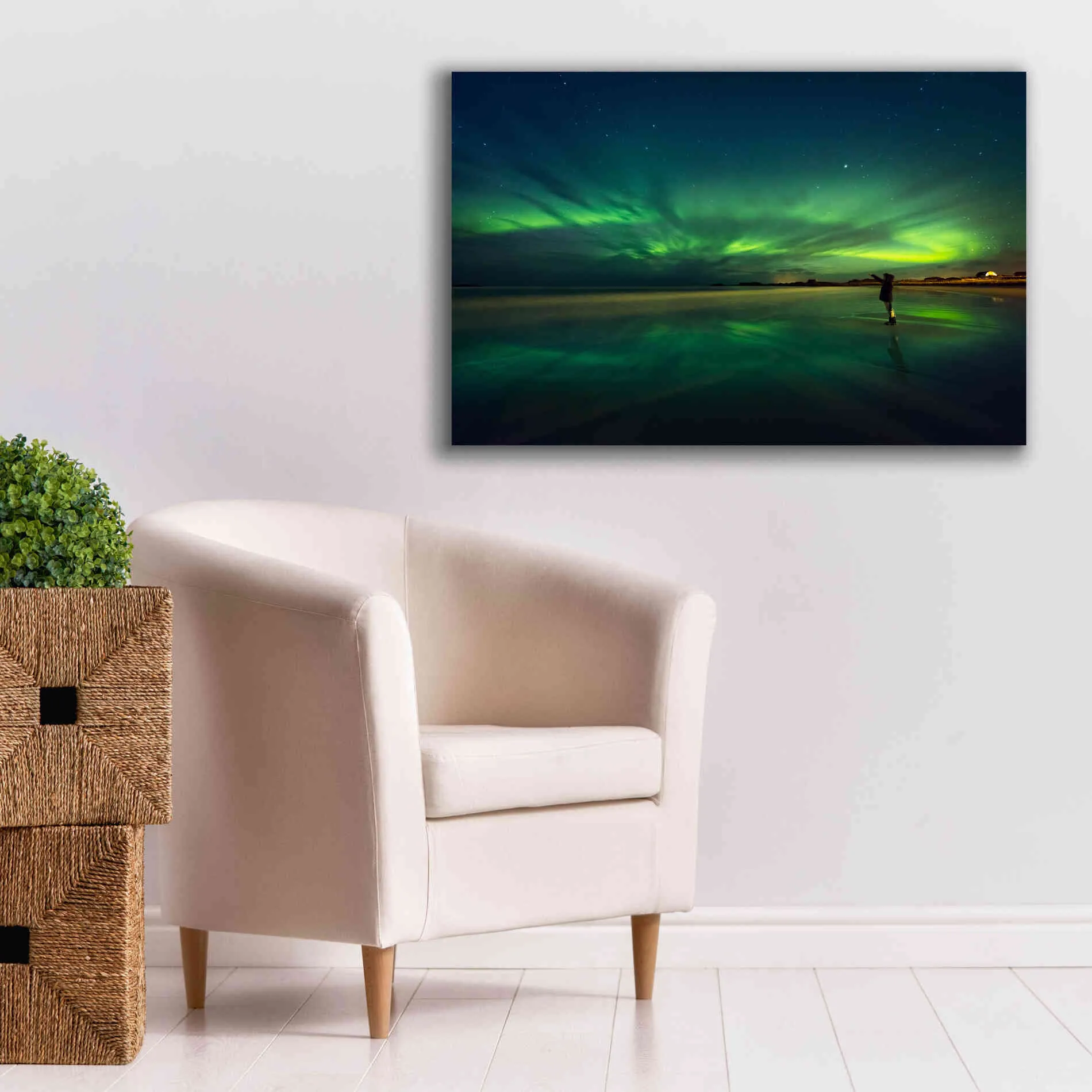 'Amazing View On The Northern Lights' by Epic Portfolio, Giclee Canvas Wall Art