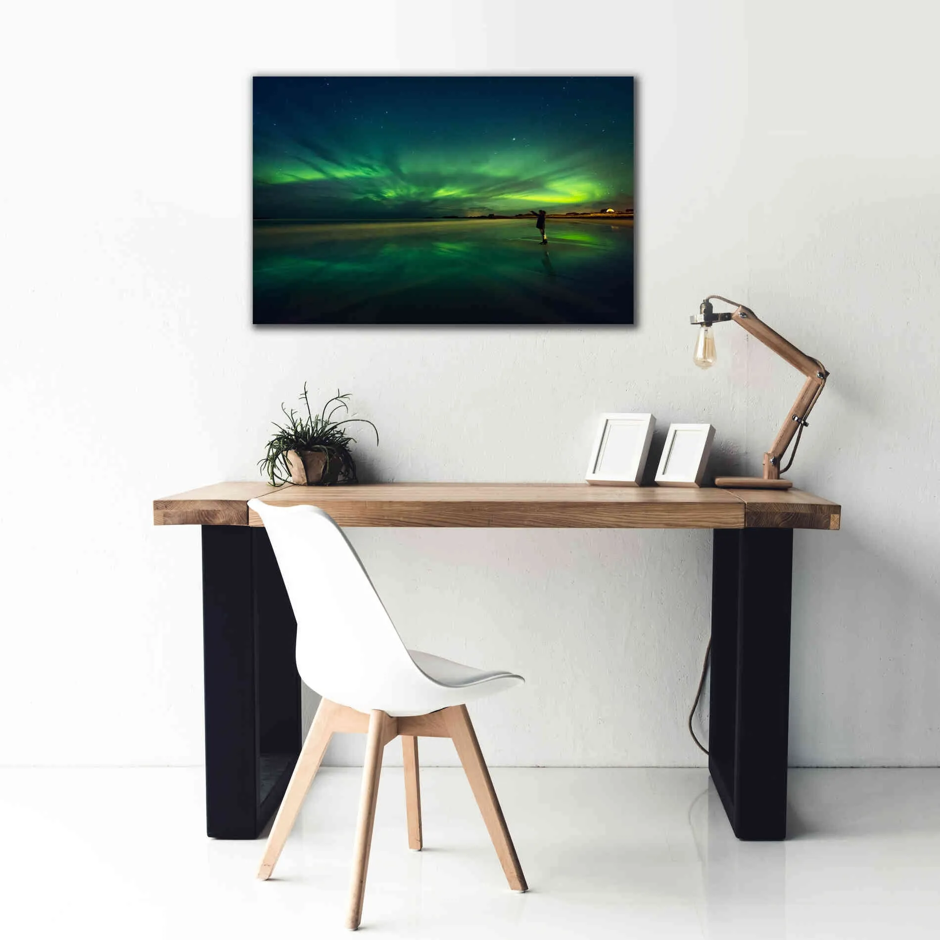 'Amazing View On The Northern Lights' by Epic Portfolio, Giclee Canvas Wall Art