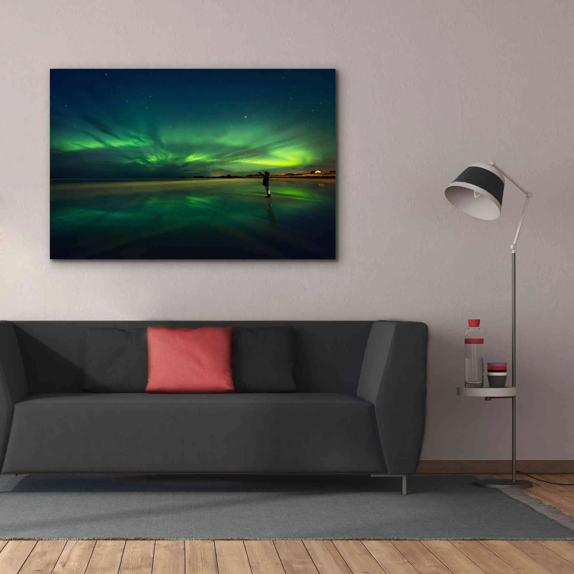 'Amazing View On The Northern Lights' by Epic Portfolio, Giclee Canvas Wall Art