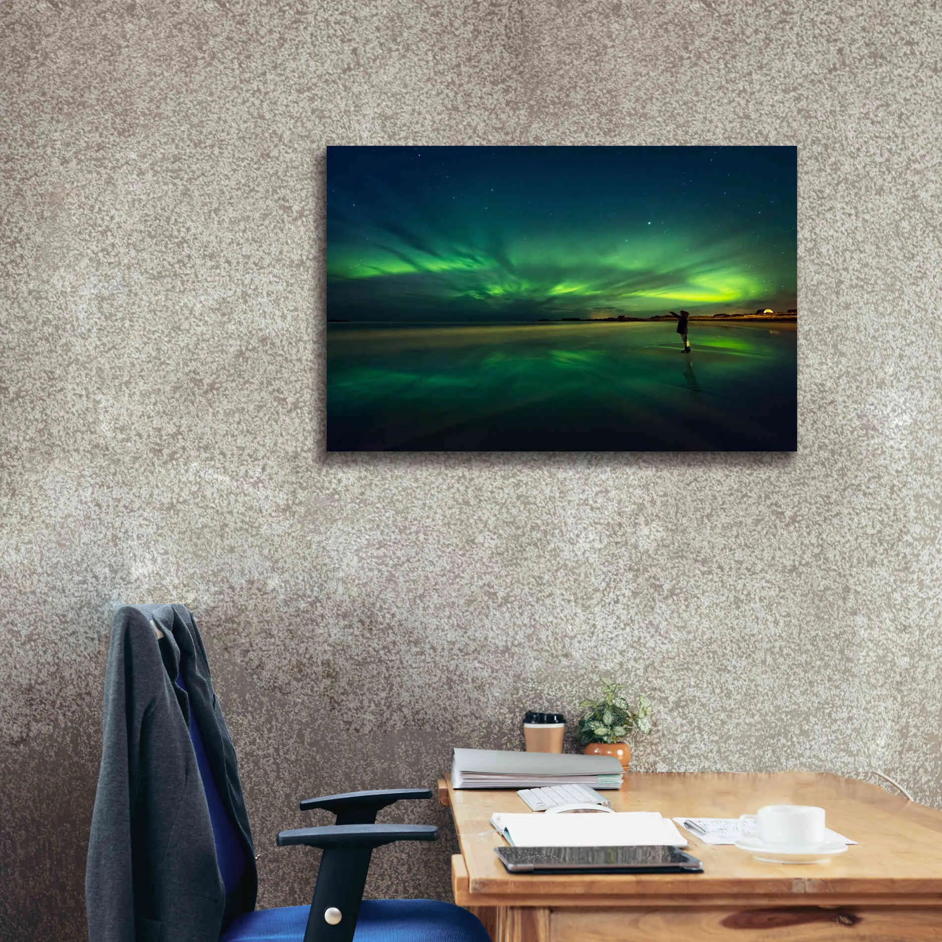 'Amazing View On The Northern Lights' by Epic Portfolio, Giclee Canvas Wall Art