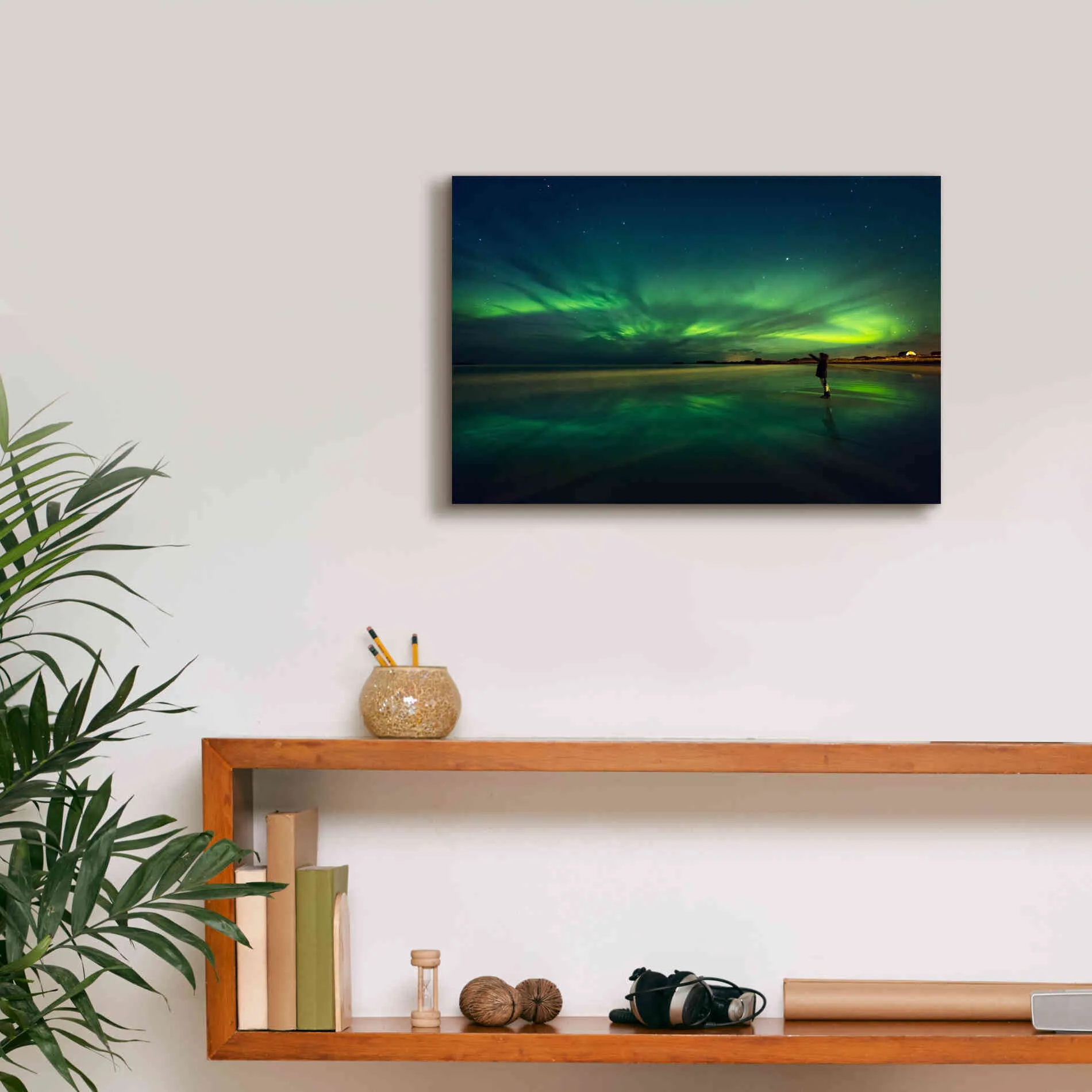 'Amazing View On The Northern Lights' by Epic Portfolio, Giclee Canvas Wall Art