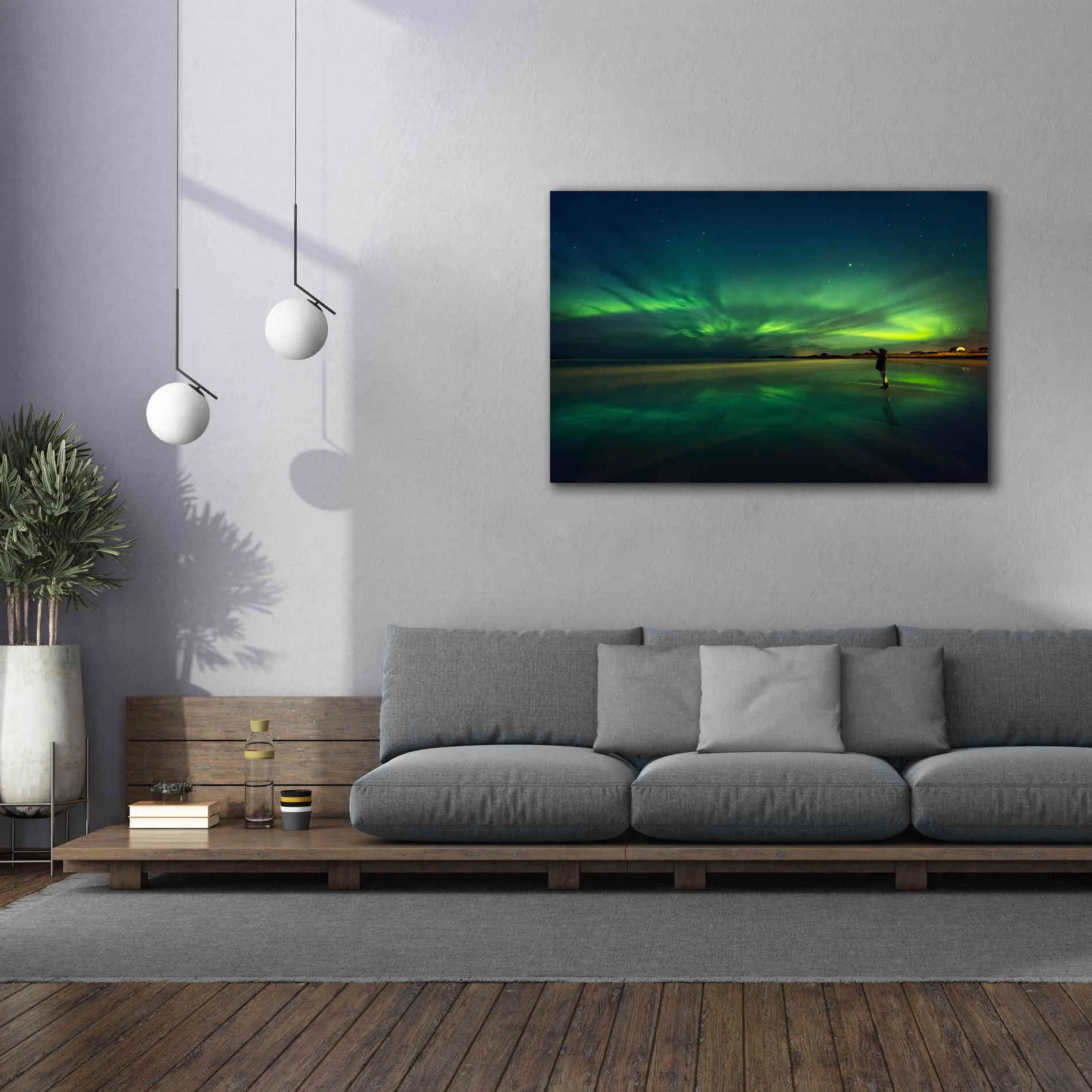 'Amazing View On The Northern Lights' by Epic Portfolio, Giclee Canvas Wall Art