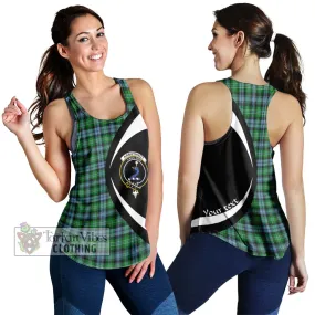 Arbuthnot Ancient Tartan Women's Racerback Tanks with Family Crest Circle Style