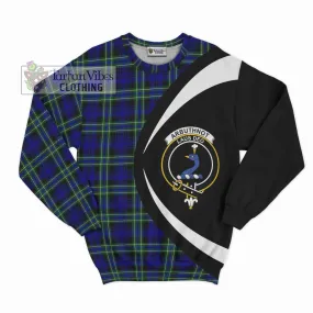 Arbuthnot Modern Tartan Sweatshirt with Family Crest Circle Style