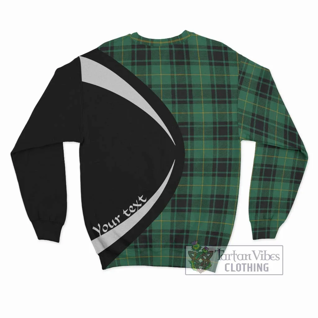 Arthur Ancient Tartan Sweatshirt with Family Crest Circle Style