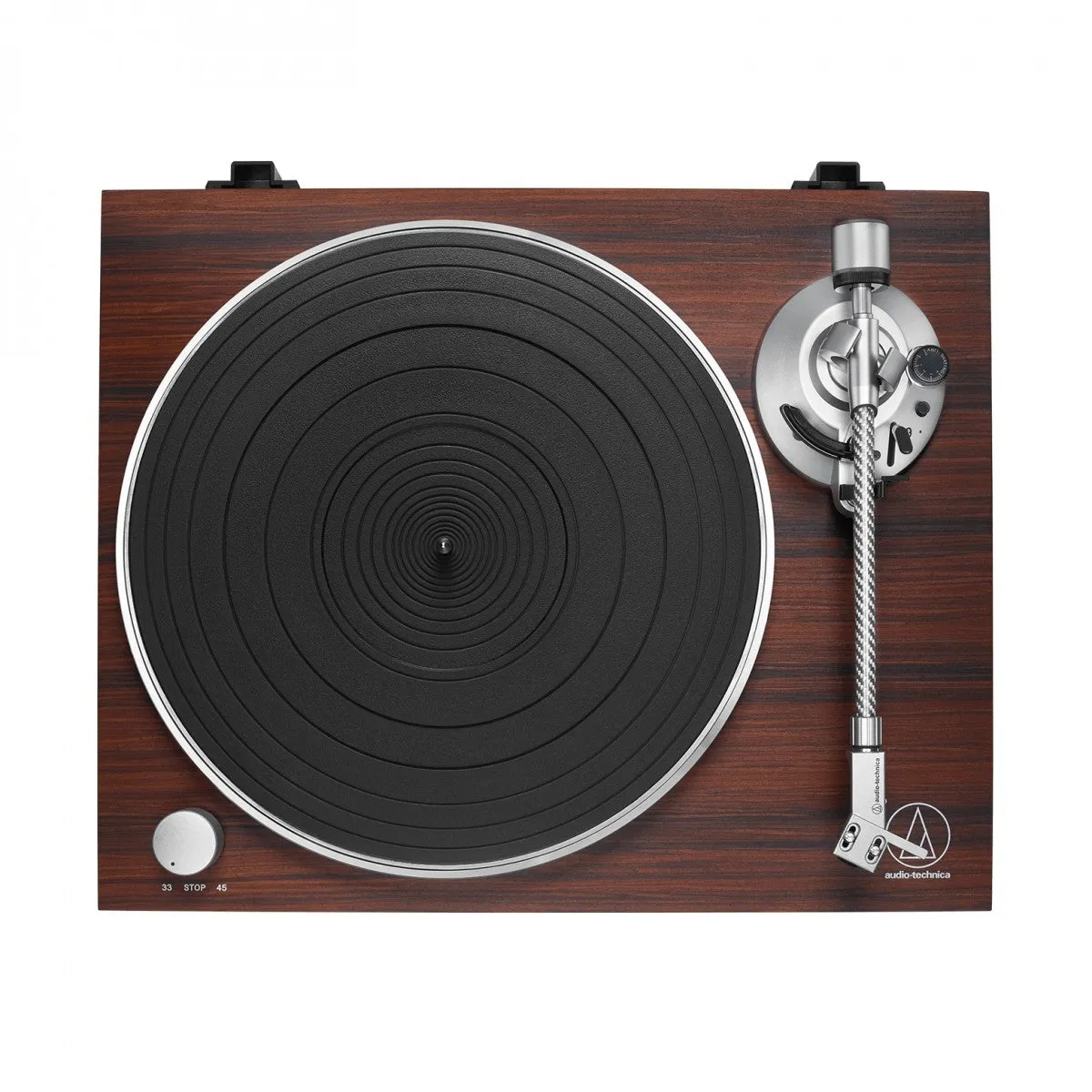 Audio Technica ATLPW50BTRW Turntable Bluetooth Manual Belt Drive Wood Base Rosewood