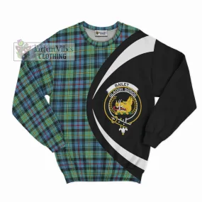 Bailey Ancient Tartan Sweatshirt with Family Crest Circle Style