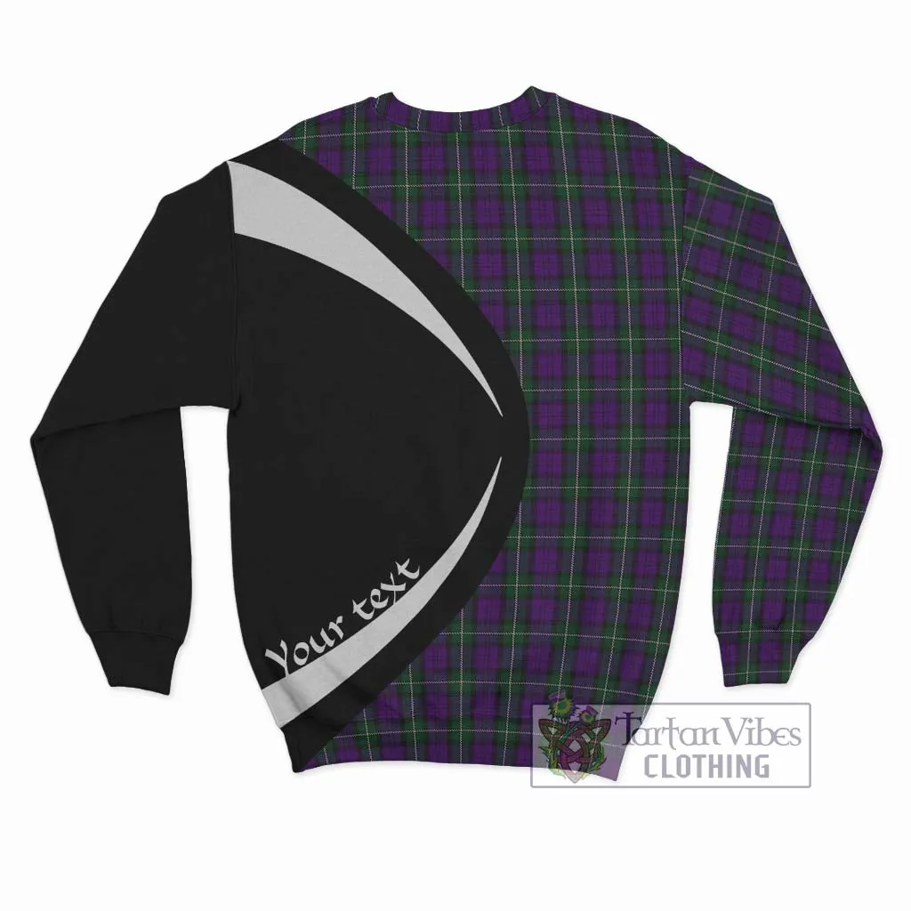 Baillie Highland Society Tartan Sweatshirt with Family Crest Circle Style