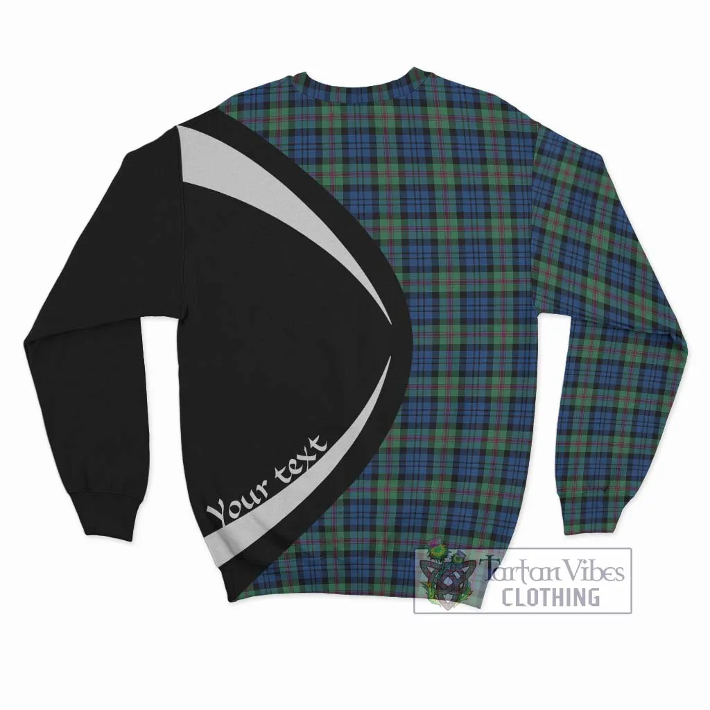 Baird Ancient Tartan Sweatshirt with Family Crest Circle Style