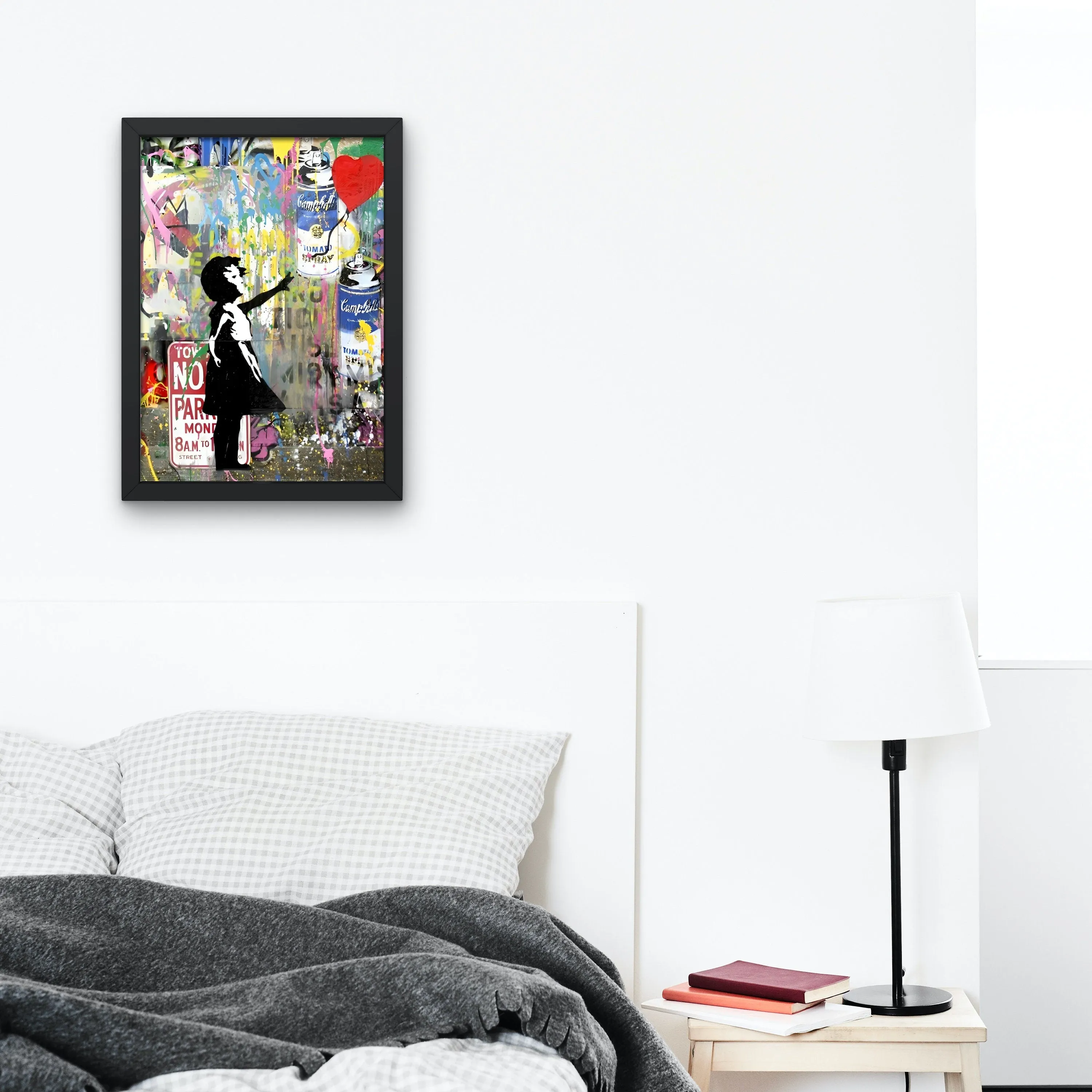 Banksy Print Girl With Balloon INSTANT DOWNLOAD Art Prints, Graffiti Print, Banksy Wall Décor, Pop Art Wall Art Print, Colorful Wall Art, Fine Art