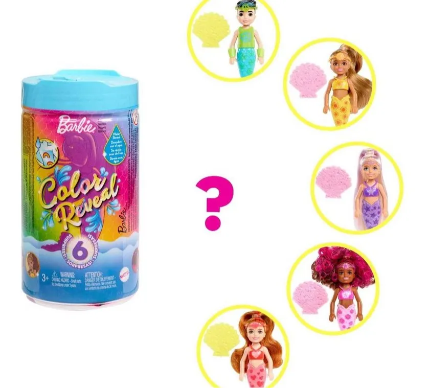 Barbie Colour Reveal Doll Chelsea Mermaid Series