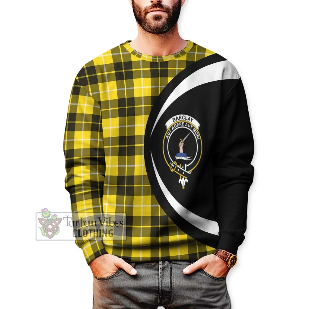 Barclay Dress Modern Tartan Sweatshirt with Family Crest Circle Style