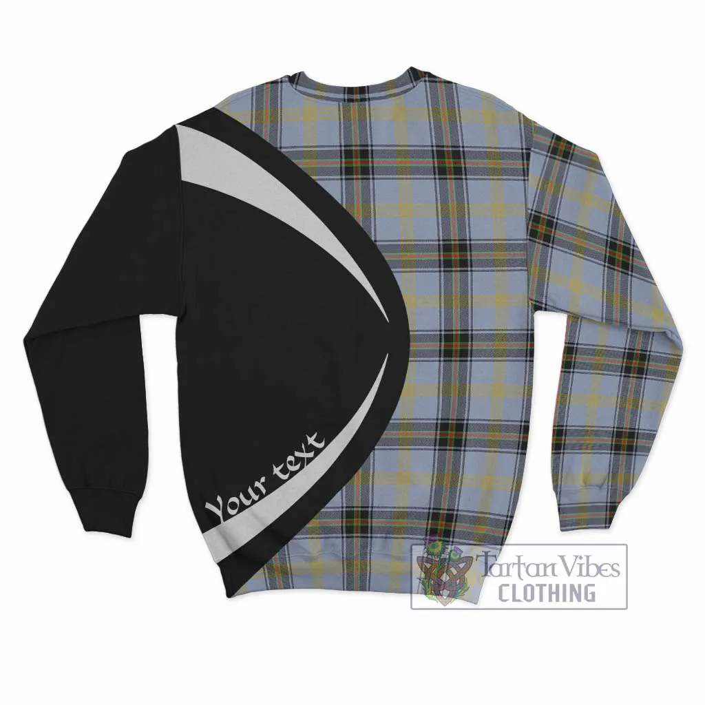 Bell of the Borders Tartan Sweatshirt with Family Crest Circle Style