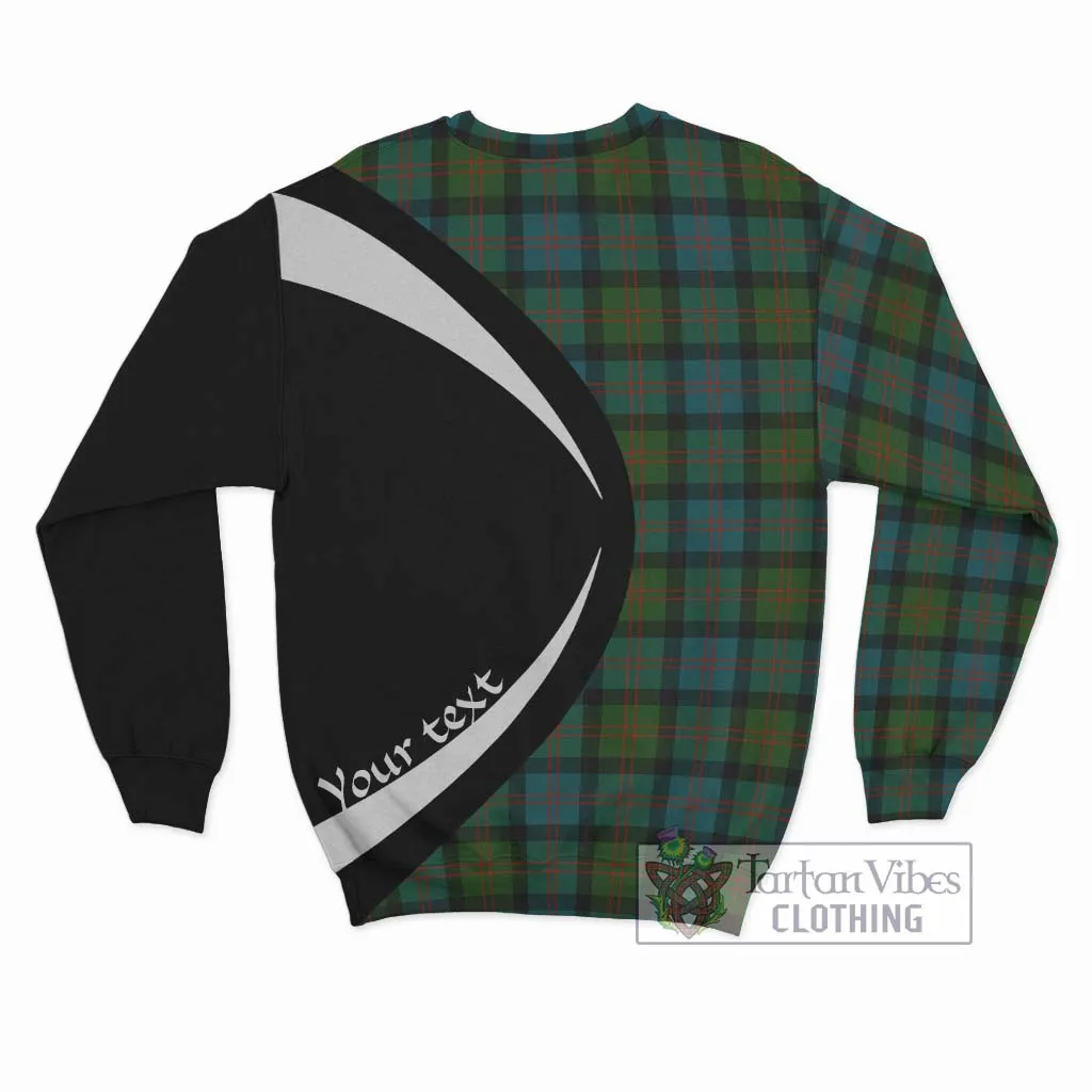 Blair Ancient Tartan Sweatshirt with Family Crest Circle Style