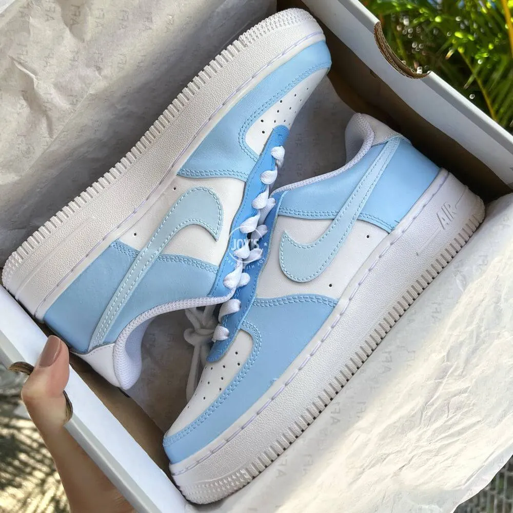 Blue Color Block Custom Air Force 1