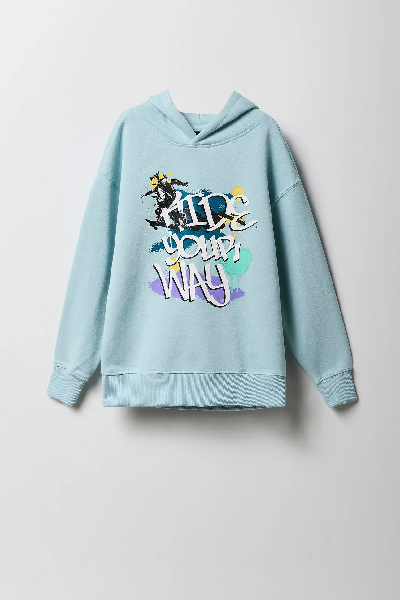 Boys Graffiti Graphic Fleece Hoodie