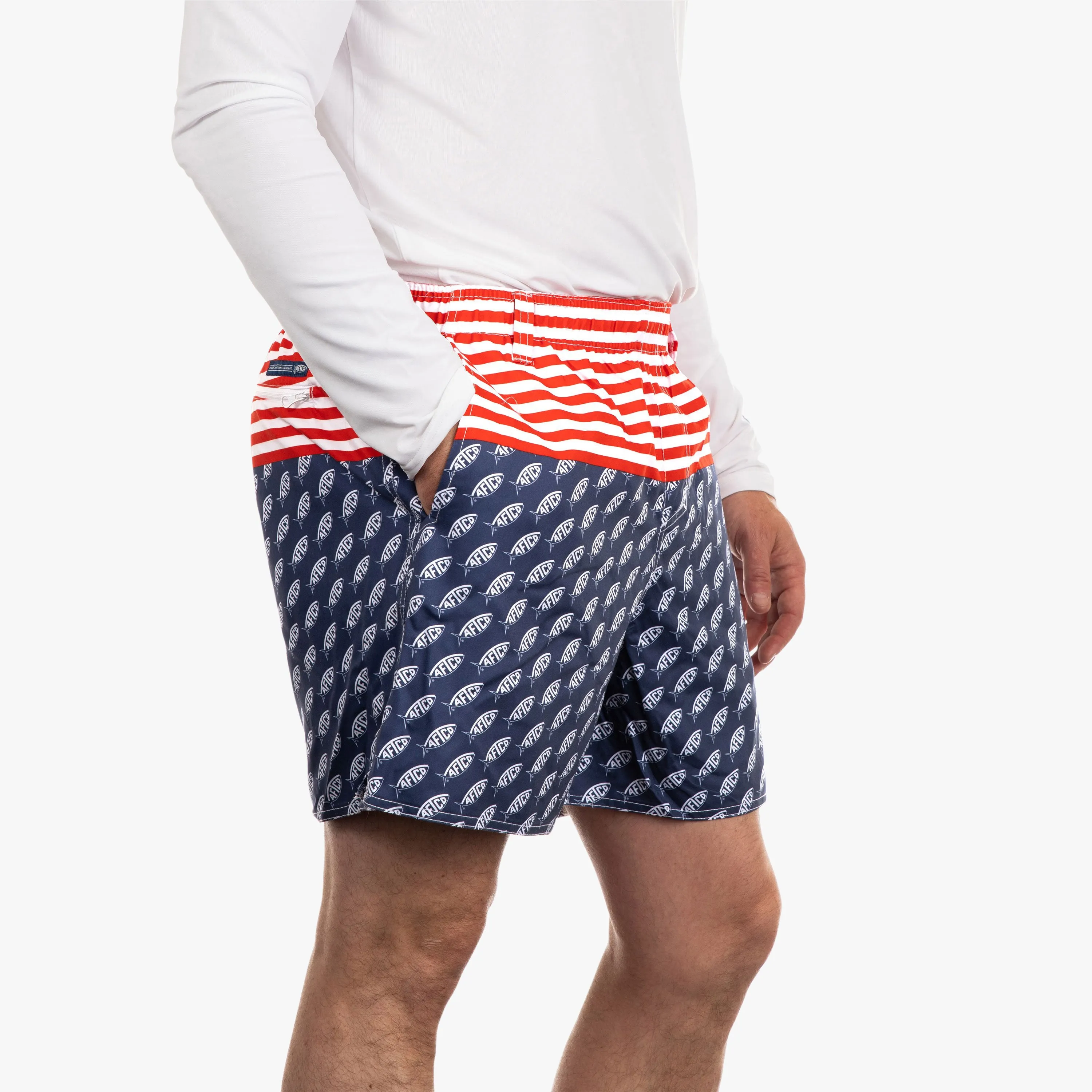 Captain Fishing Swim Trunks