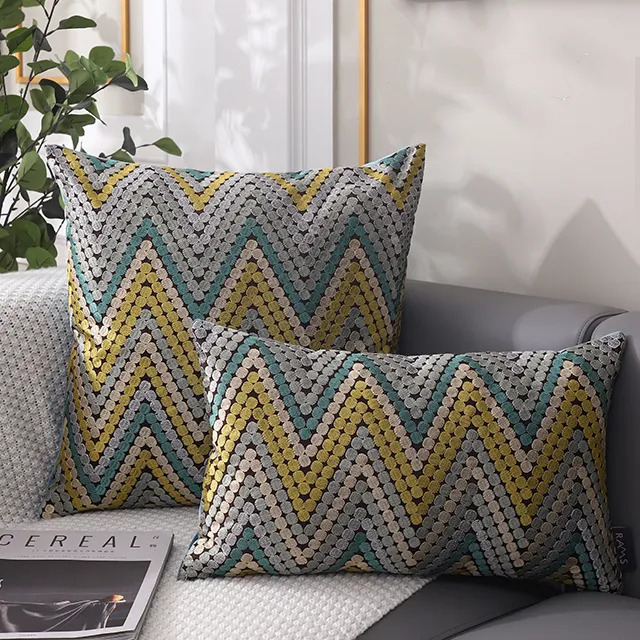 Chevron Pattern Throw Cushions