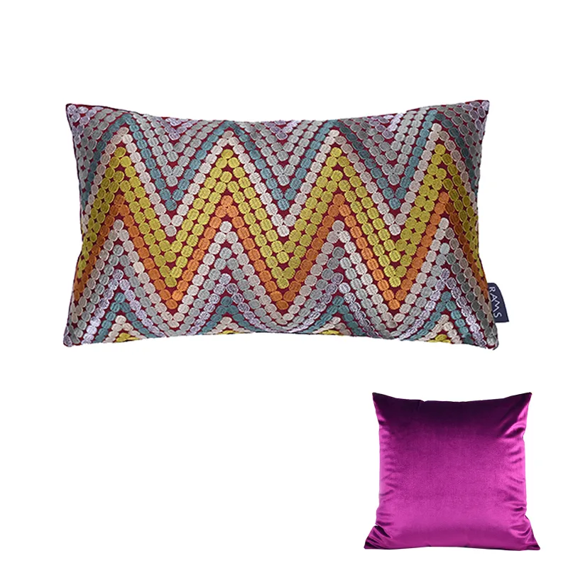 Chevron Pattern Throw Cushions