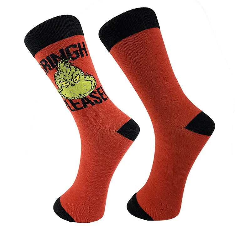 🎅Christmas Sale🎄 Grinch Knit Socks for Men and Women