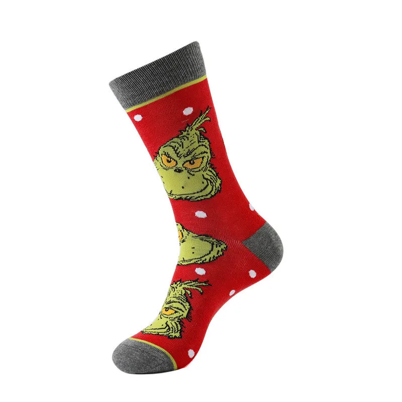 🎅Christmas Sale🎄 Grinch Men's Christmas Fun Socks