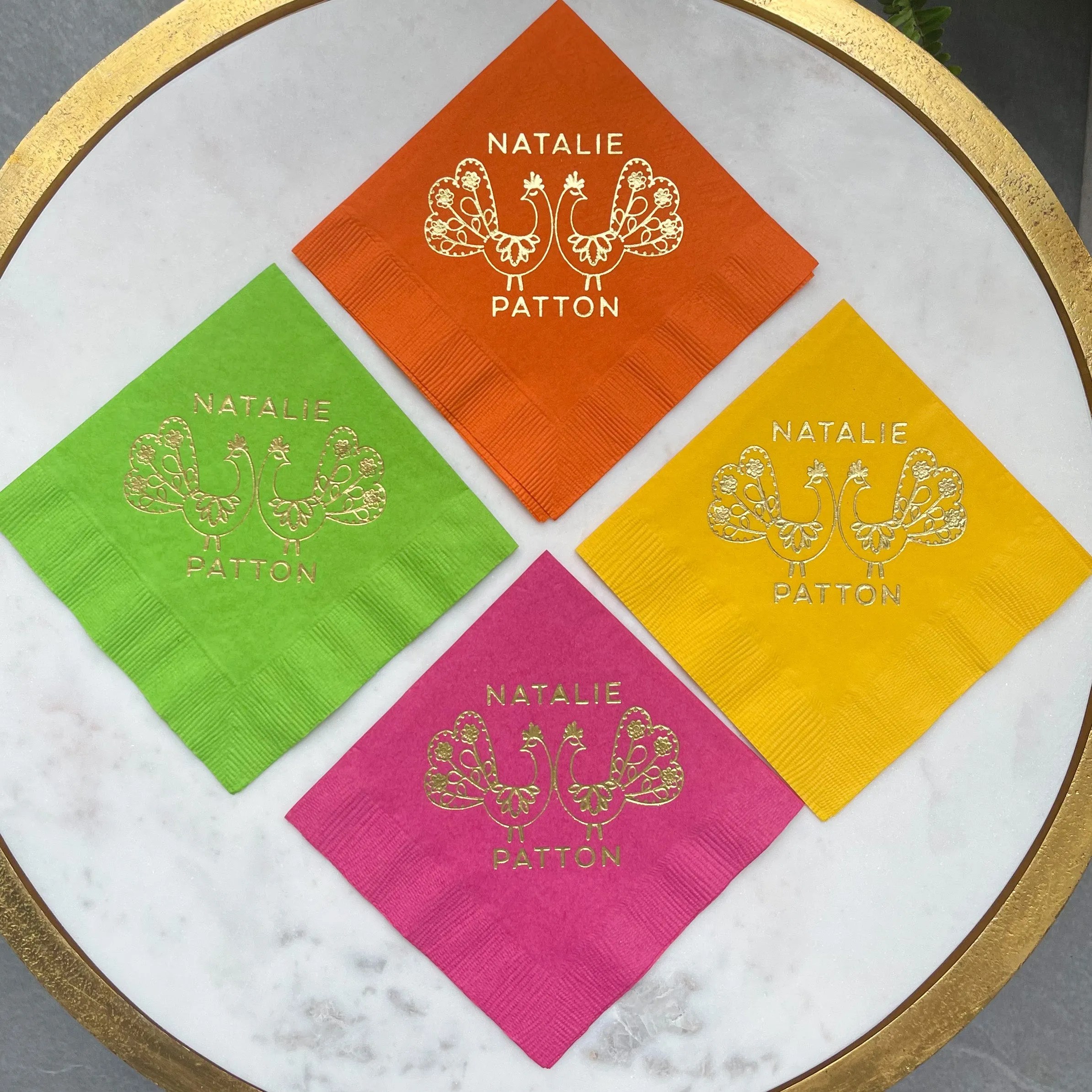 Custom Colorful 3 Ply Event Napkins