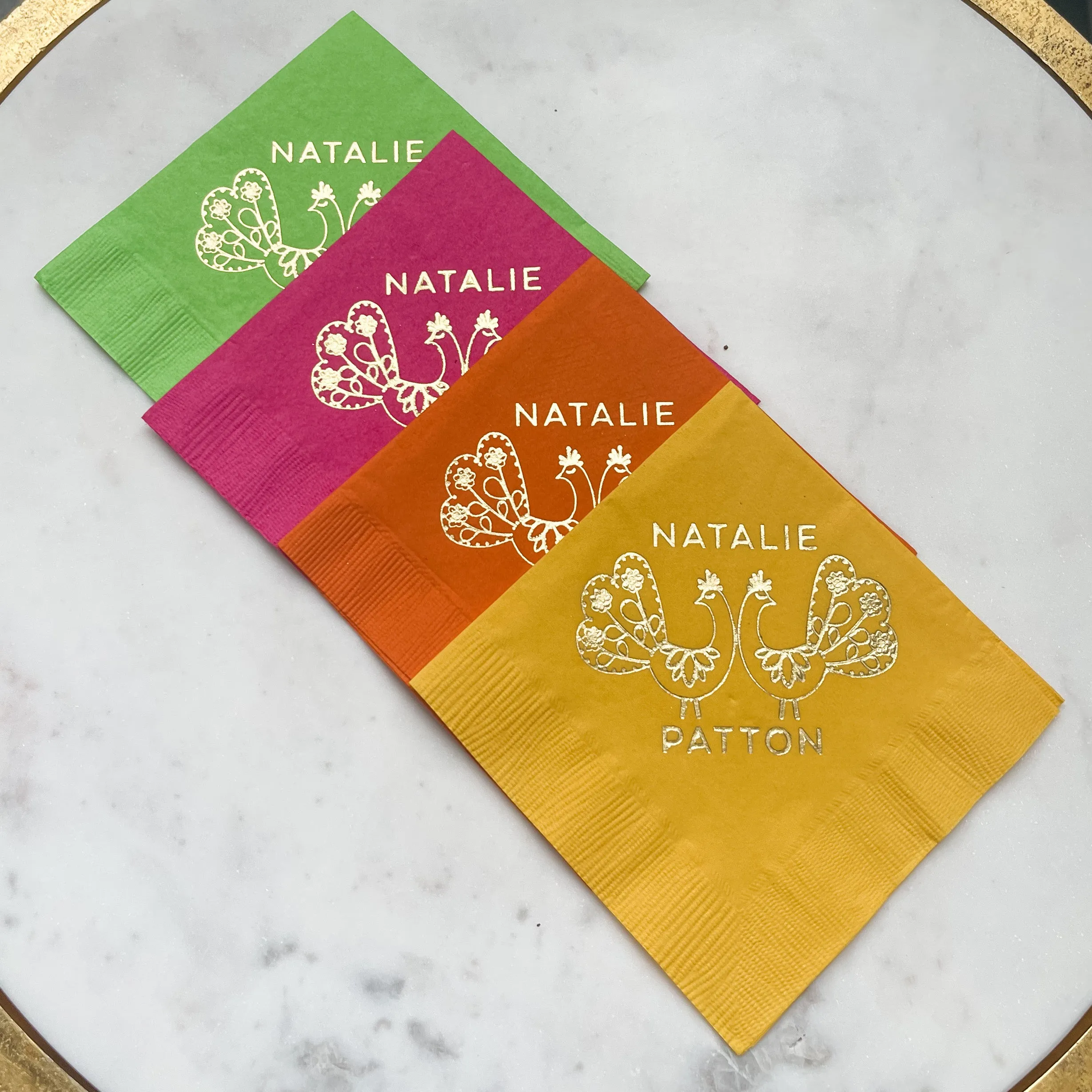 Custom Colorful 3 Ply Event Napkins